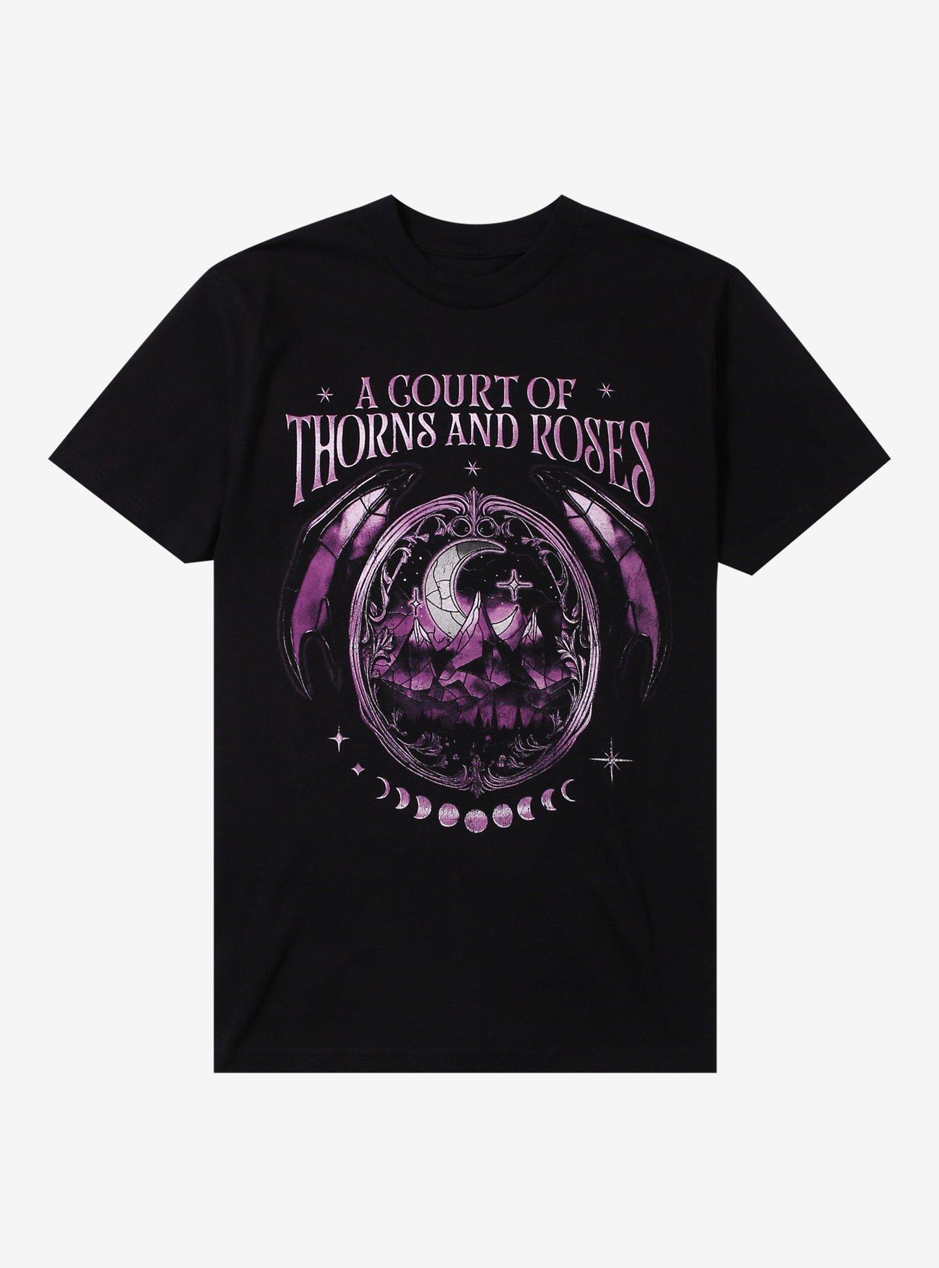 A Court Of Thorns And Roses Night Court Stained Glass T-Shirt, , hi-res