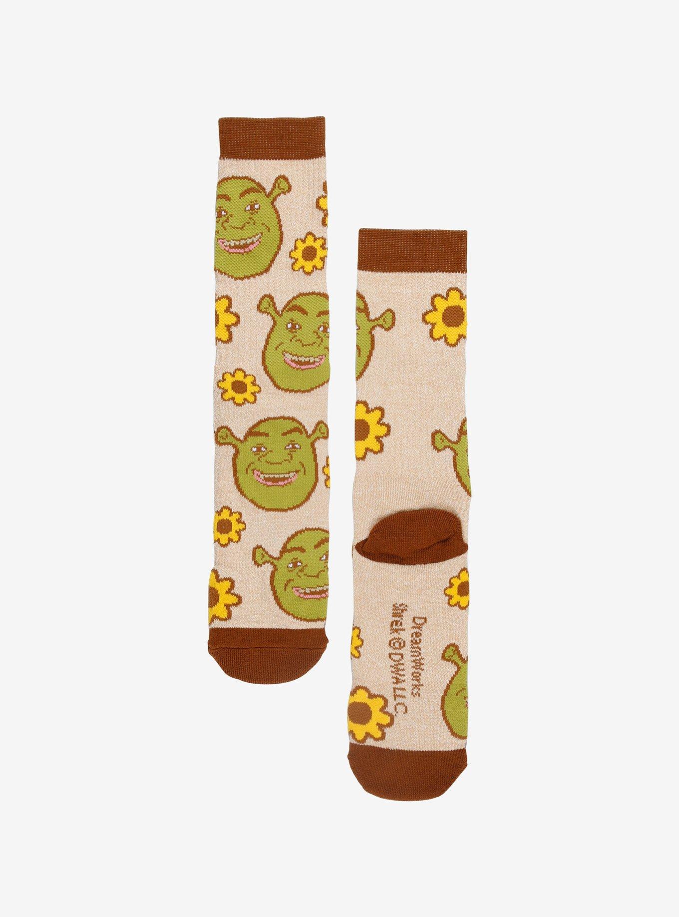 Shrek Sunflower Crew Socks, , hi-res