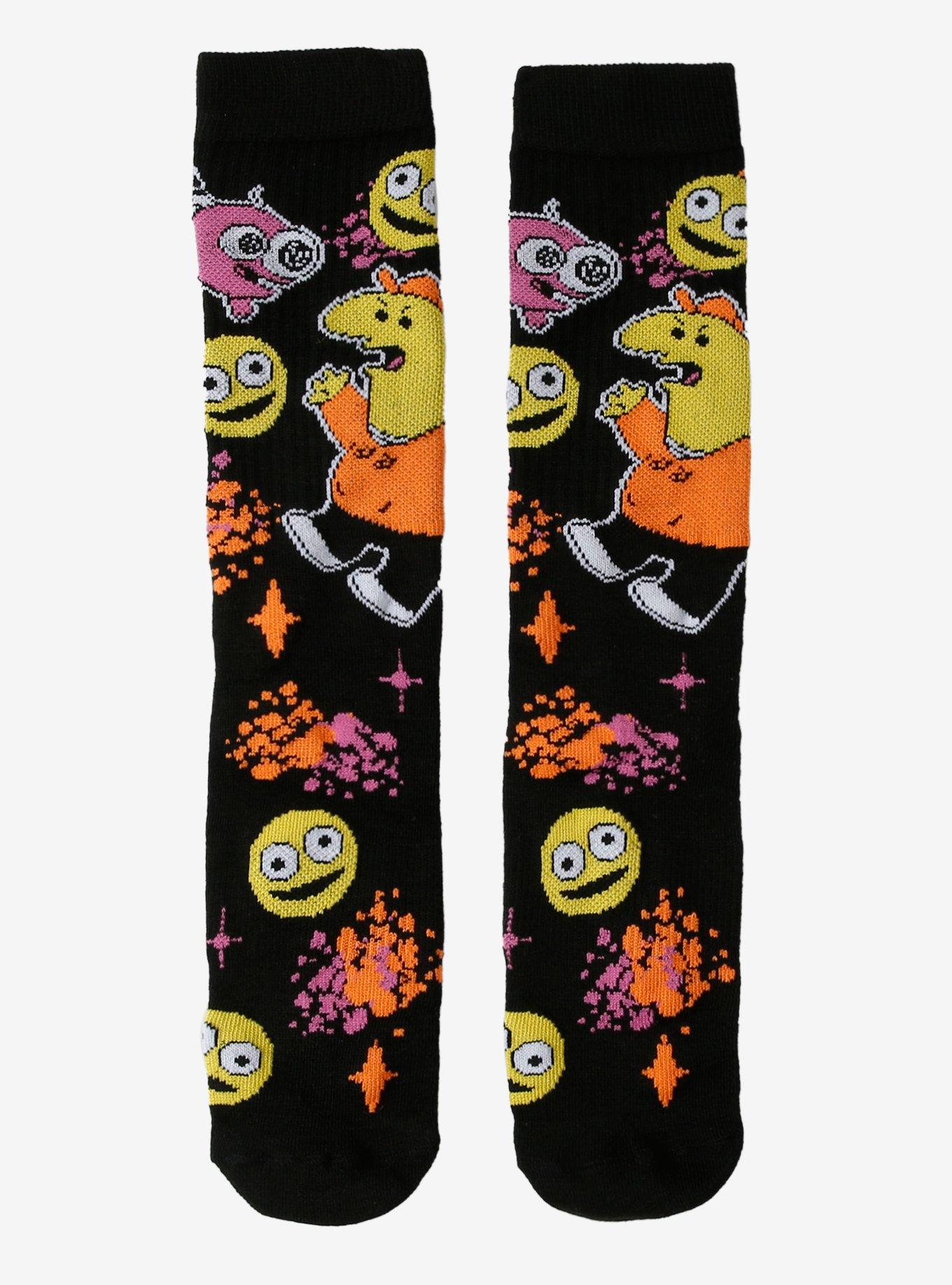 Smiling Friends Characters Crew Socks, , hi-res