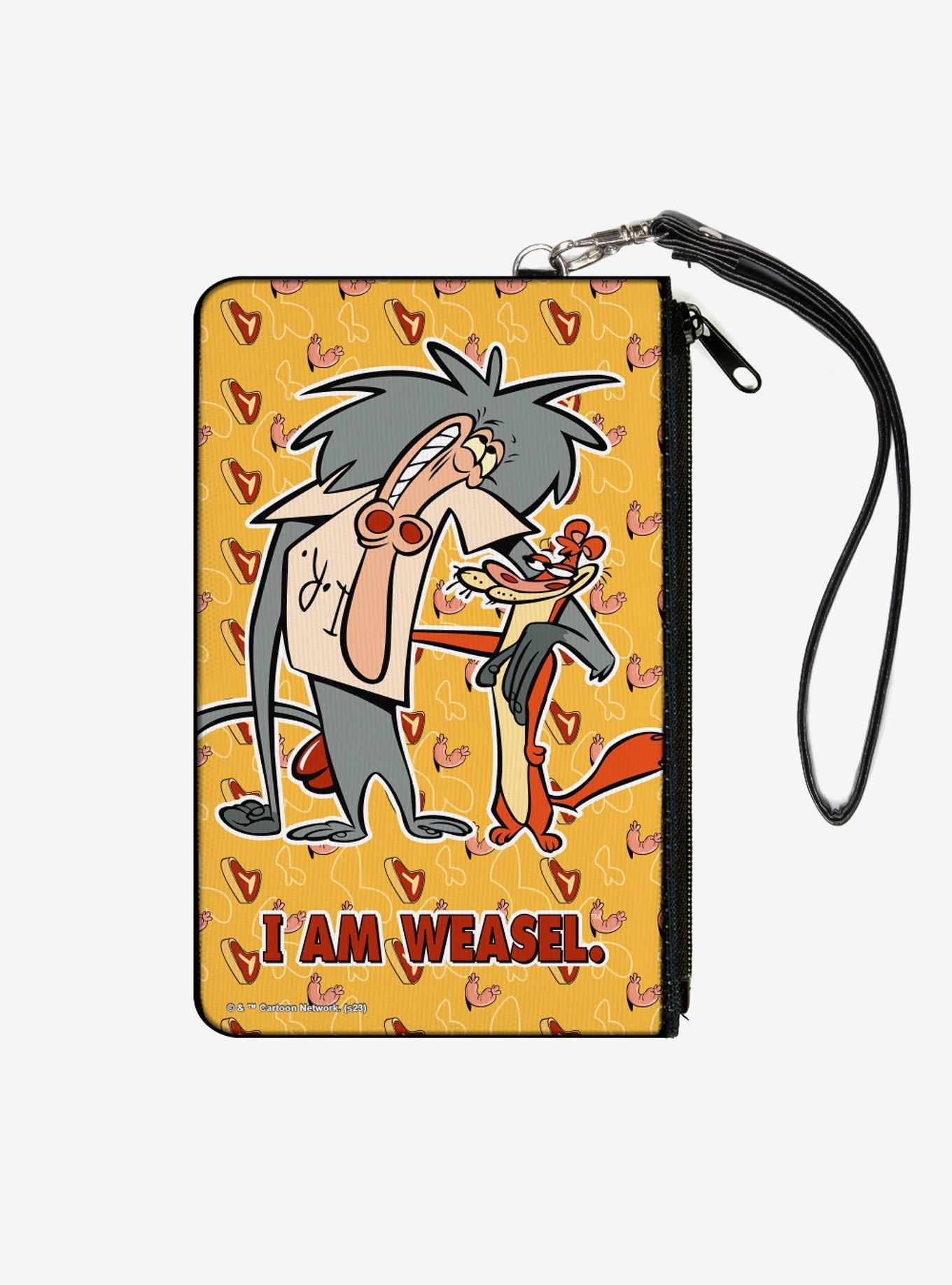 I Am Weasel IR Baboon Pose and Title Logo Zip Clutch Wallet, , hi-res