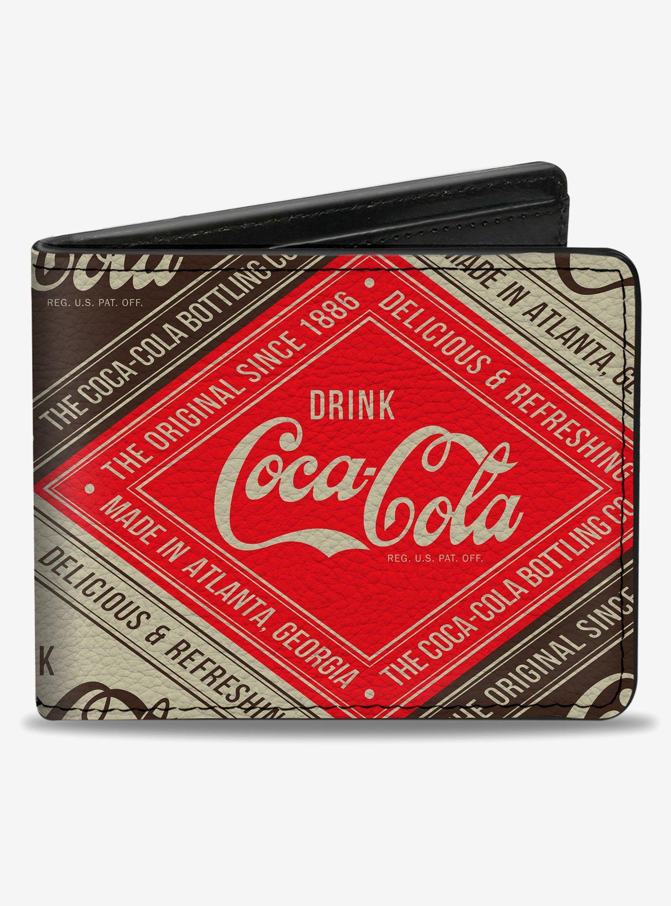 Coca-Cola Drink Coca-Cola Delicious & Refreshing Blocks Bifold Wallet, , hi-res