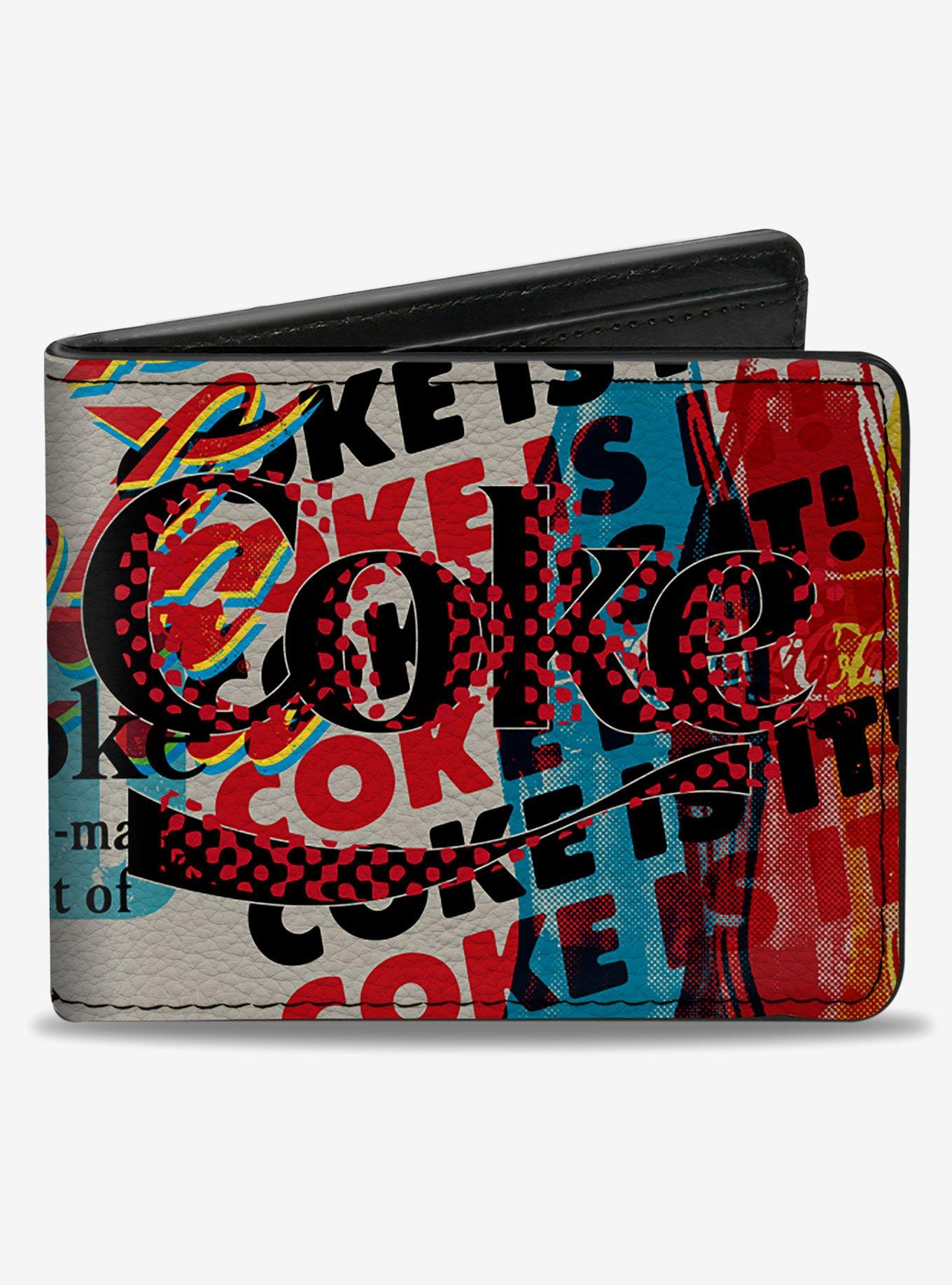 Coca-Cola Coke Is It Pop Art Collage Bifold Wallet, , hi-res