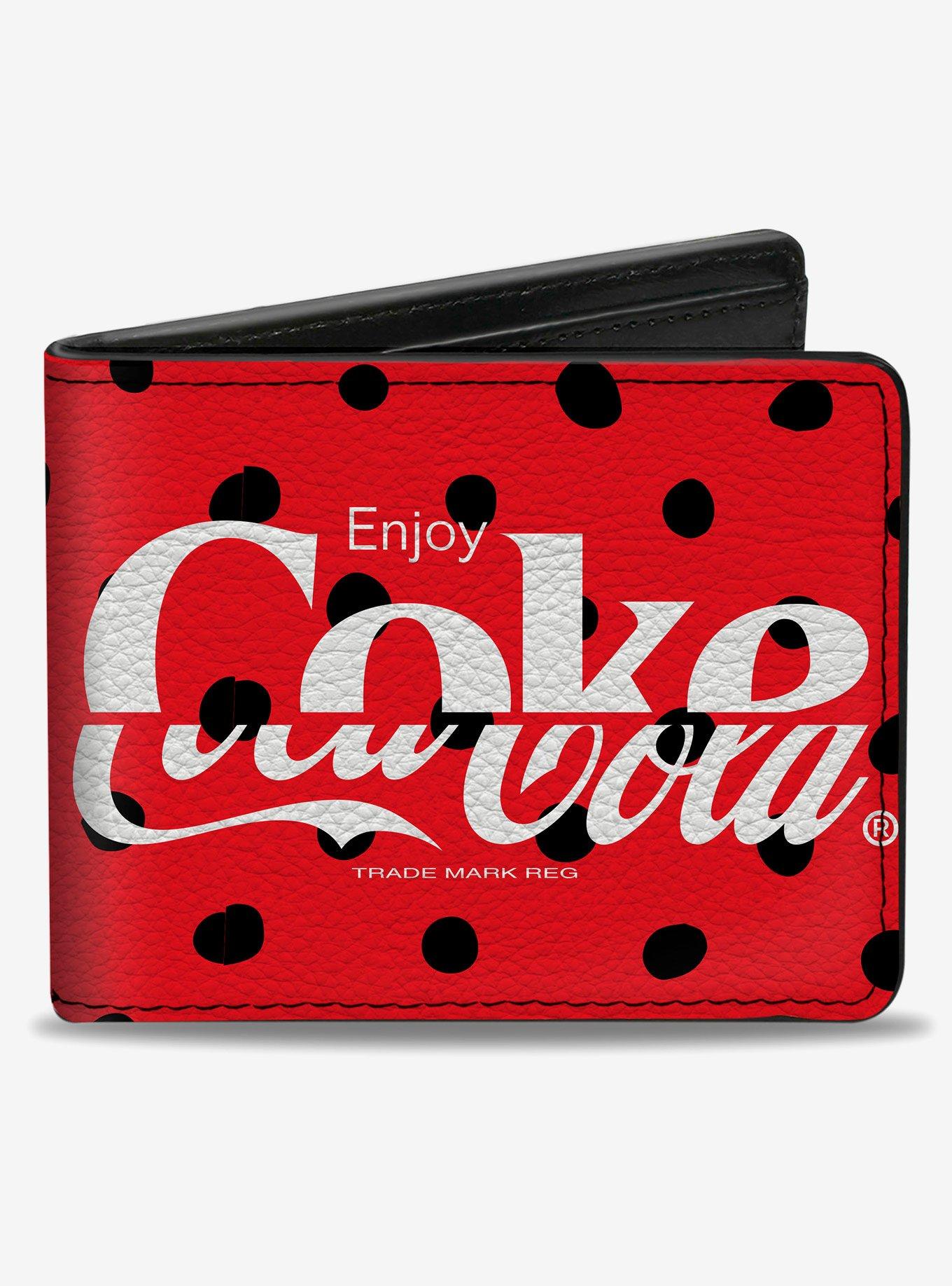 Coca-Cola Drink Coca Cola Coke Polka Dot Bifold Wallet, , hi-res