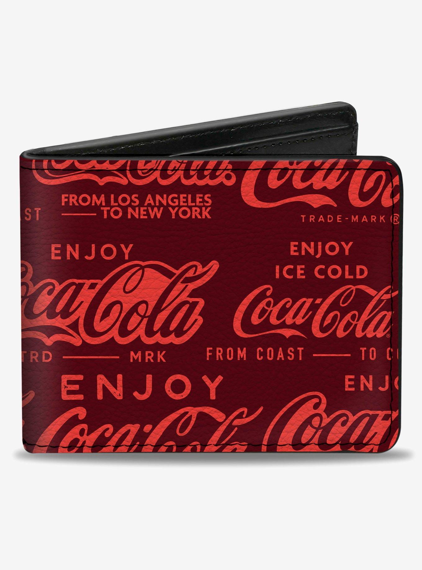 Coca-Cola Enjoy Coca Cola Logos Bifold Wallet, , hi-res