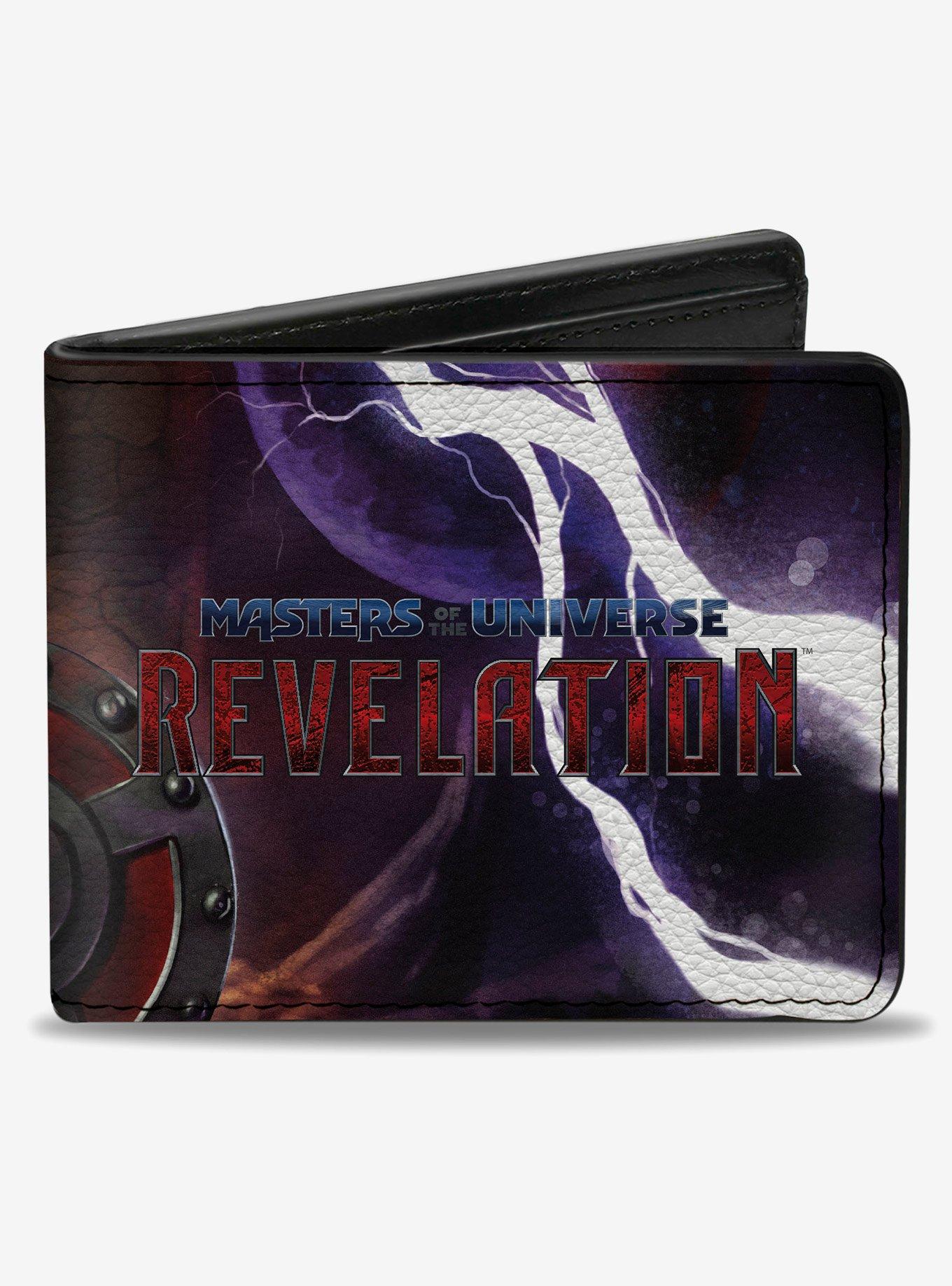 Masters of the Universe Masters of the Universe Revelation He Man Shield Pose Logo Bifold Wallet, , hi-res