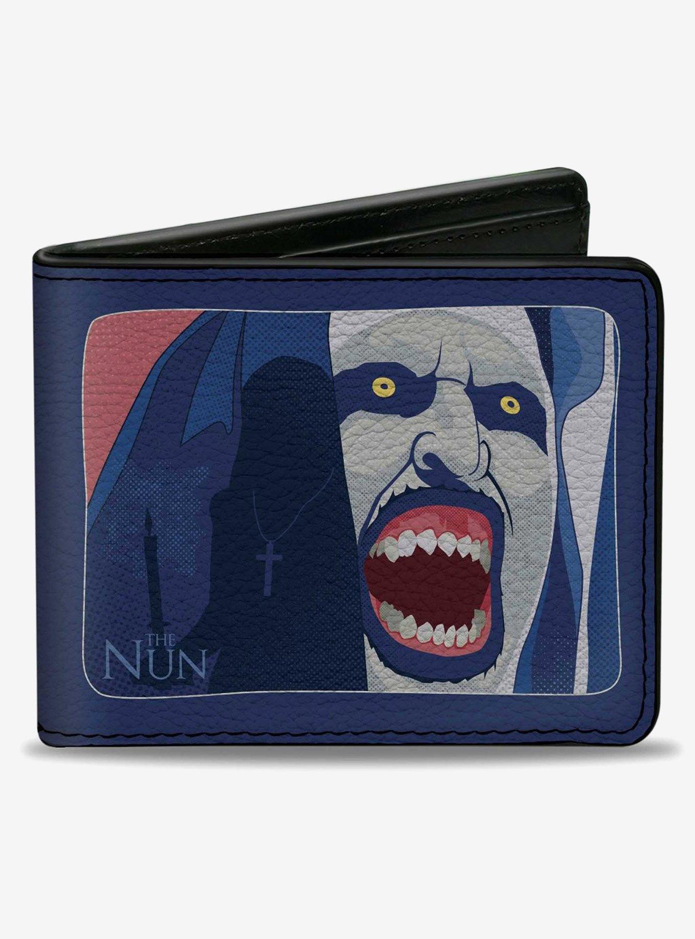 The Nun Screaming Nun Pose and Title Logo Bifold Wallet, , hi-res