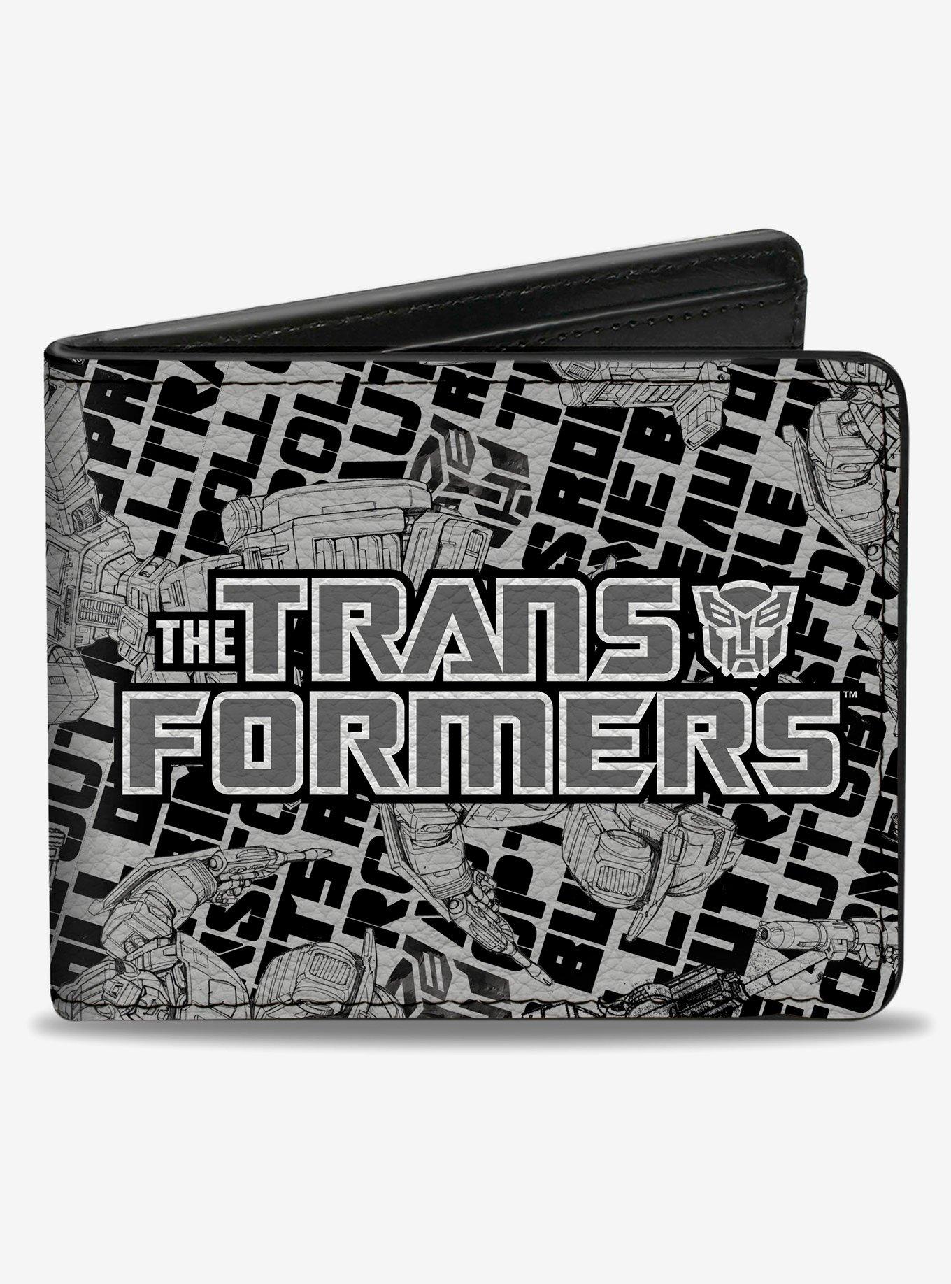Transformers The Transformers Robots and Text Collage Bifold Wallet, , hi-res