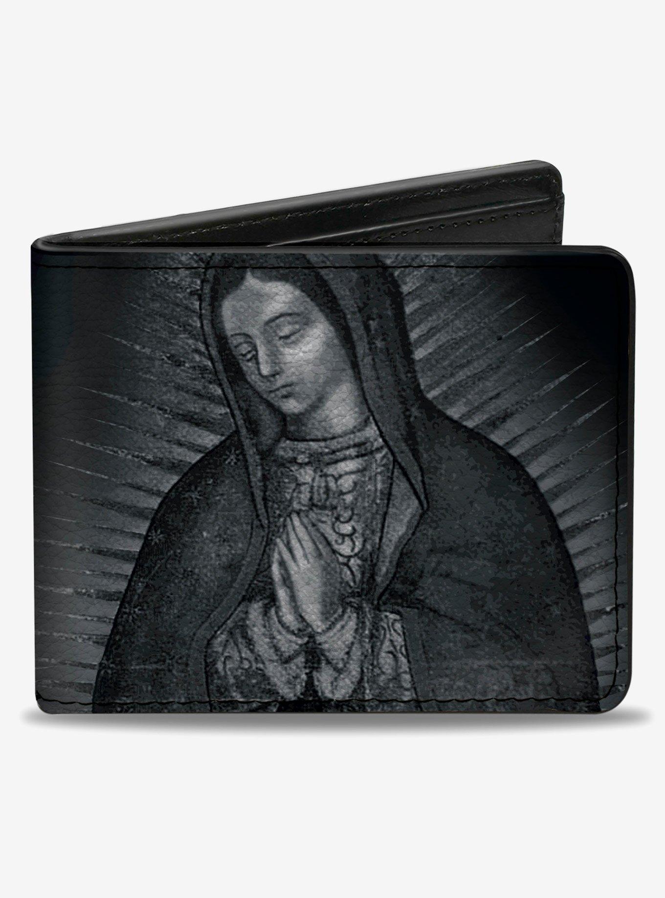Virgen de Guadalupe Close Up Tonal Bifold Wallet, , hi-res