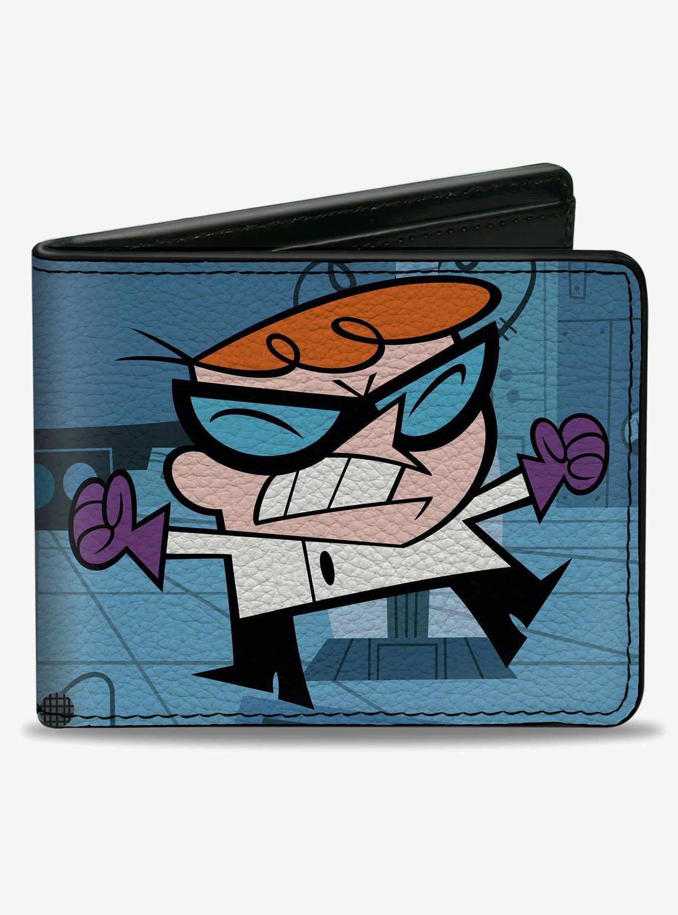 Dexter's Laboratory Dexters Laboratory Angry Pose and Title Logo Bifold Wallet, , hi-res