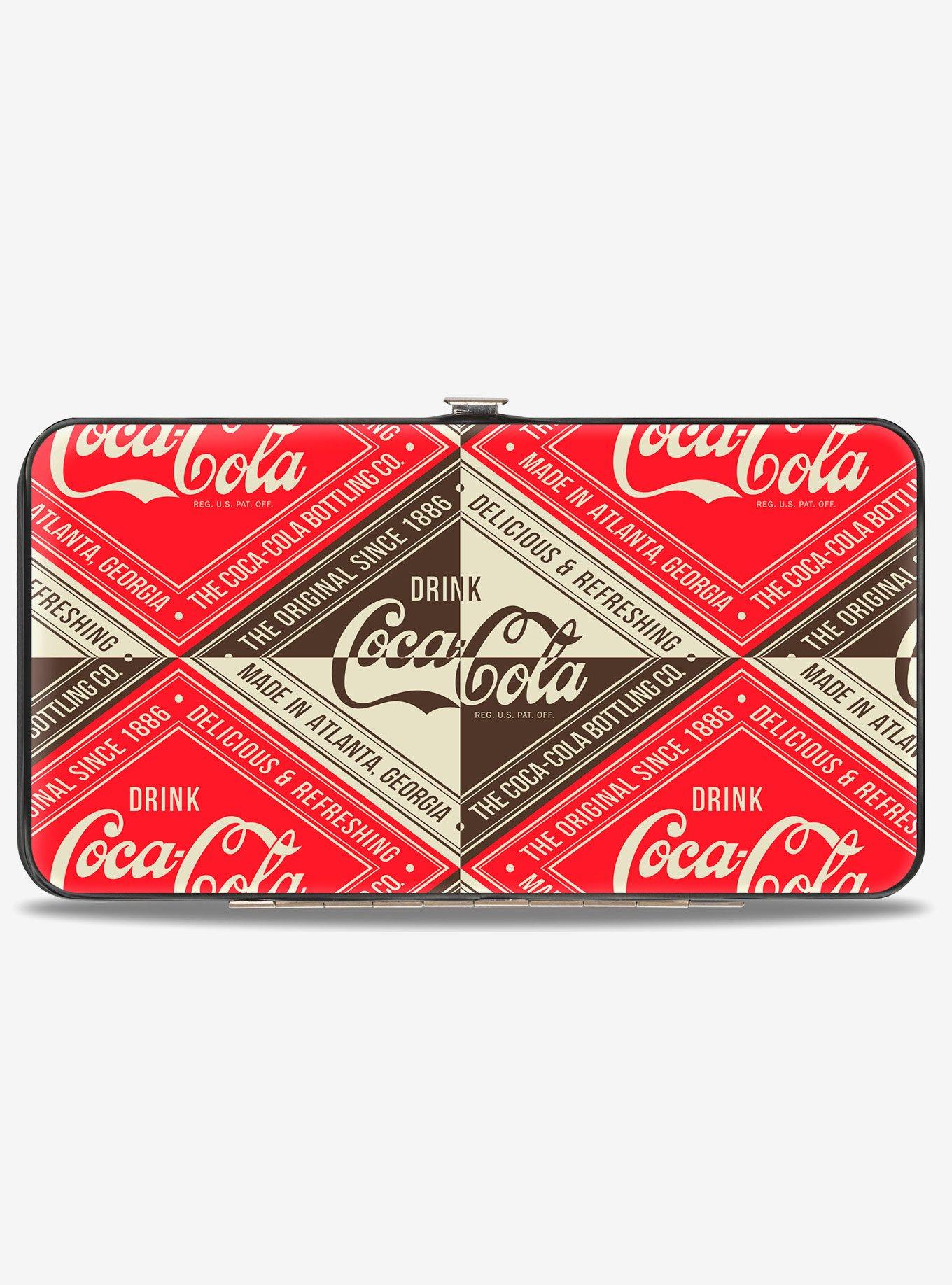 Coca-Cola Drink Coca Cola Delicious Refreshing Diamond Block Hinged Wallet, , hi-res