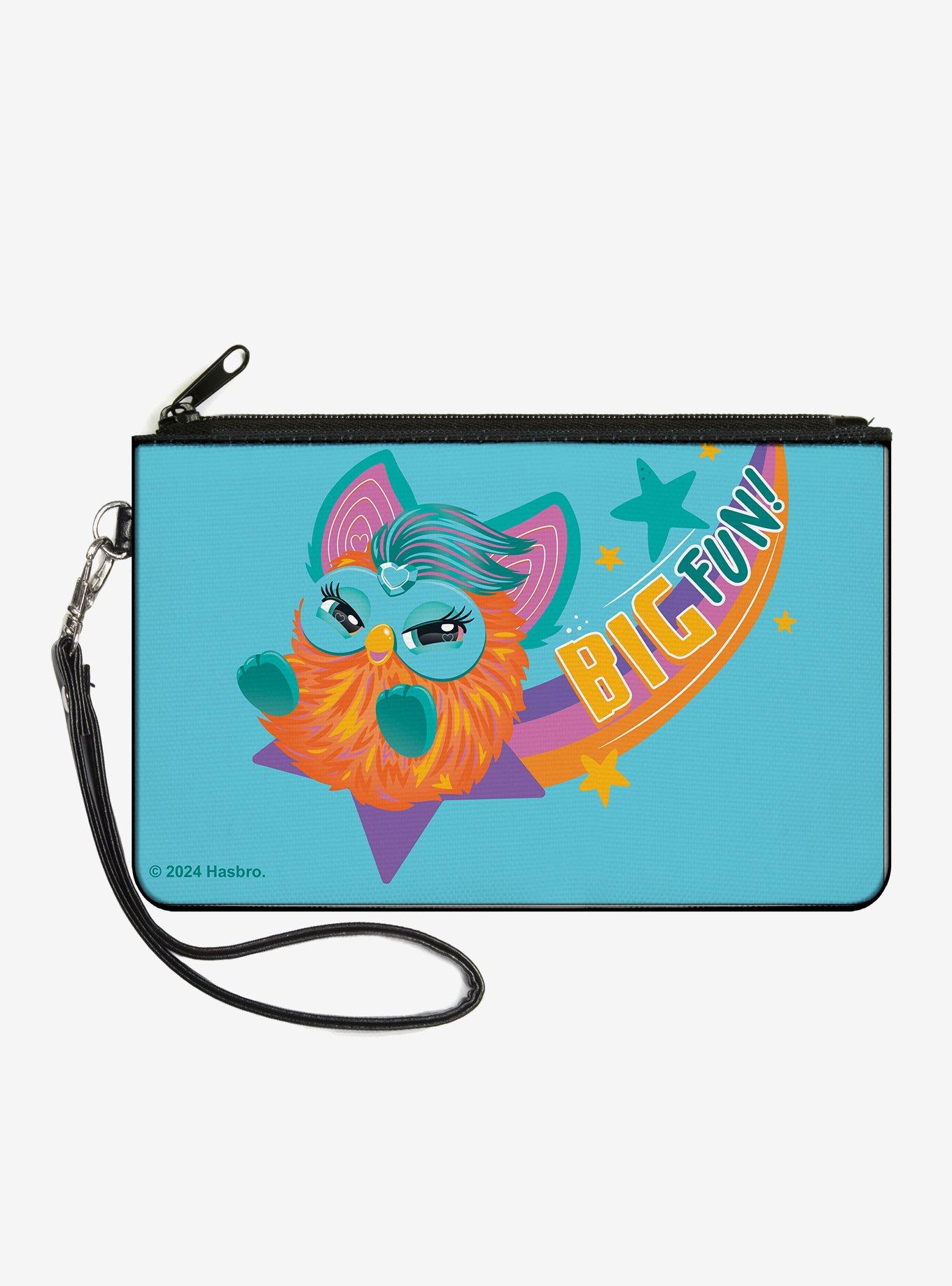 Furby Furby Big Fun Sliding Pose Zip Clutch Wallet, , hi-res