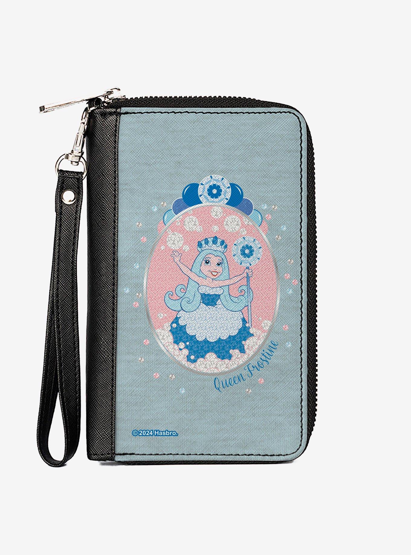 Candy Land Queen Frostine Pose and Float Bubbles Pink Zip Around Wallet, , hi-res