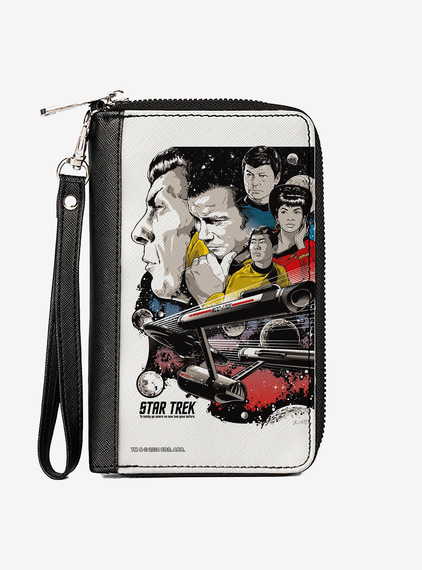 Star Trek Crew and Enterprise Poster Zip Around Wallet, , hi-res
