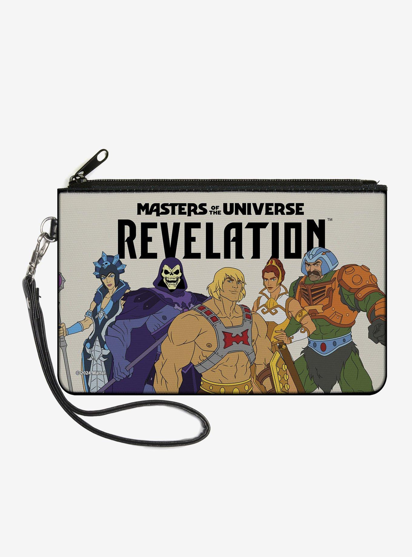 Masters of the Universe Masters of the Universe Revelation Group and Logo Zip Clutch Wallet, , hi-res