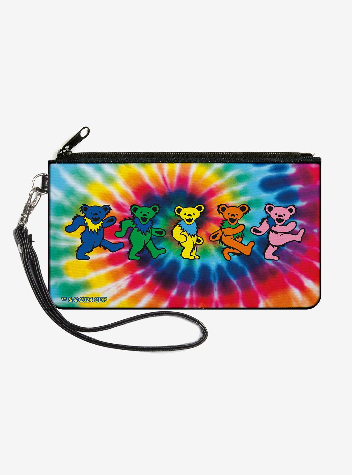 Grateful Dead Dancing Bears Swirl Zip Clutch Wallet, , hi-res