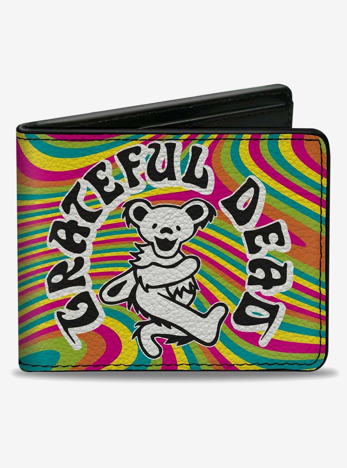 Grateful Dead Dancing Bear Icon Swirl Bifold Wallet, , hi-res
