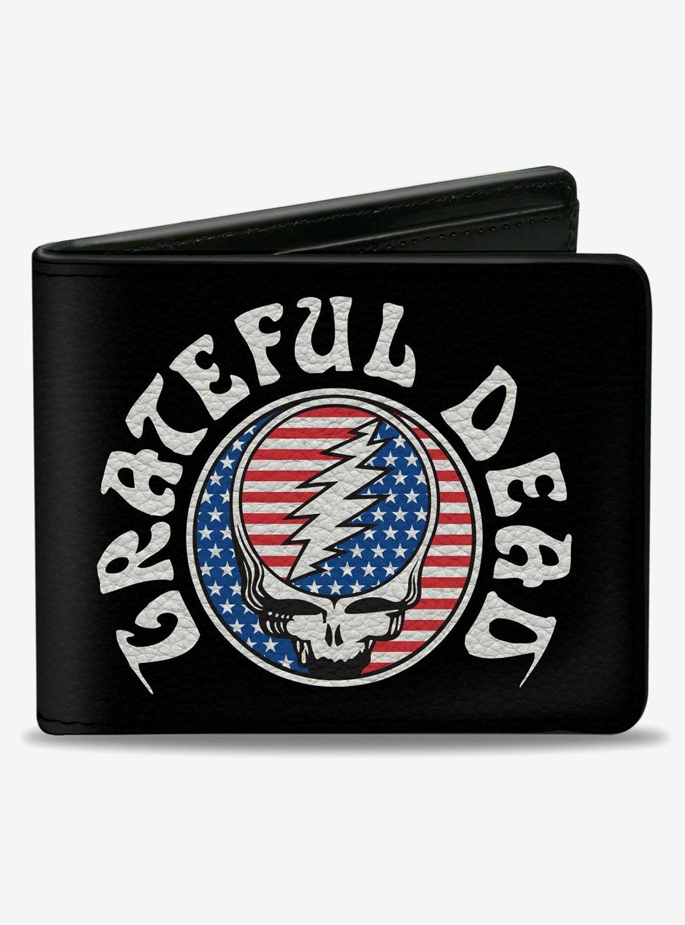 Grateful Dead Steal Your Face Stars and Stripes Logo Bifold Wallet, , hi-res