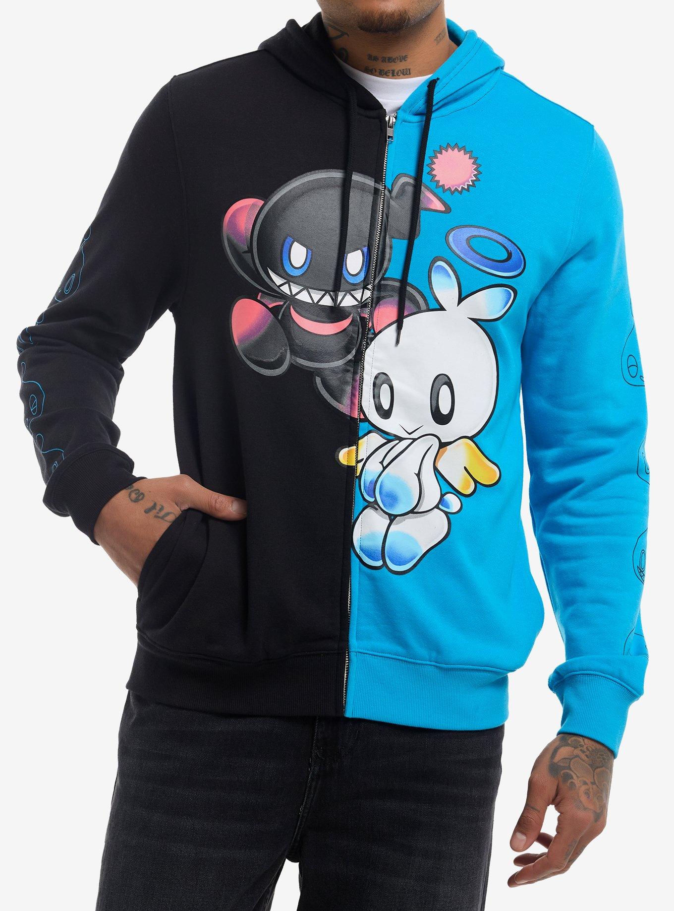 Sonic The Hedgehog Light & Dark Chao Split Hoodie | Hot Topic