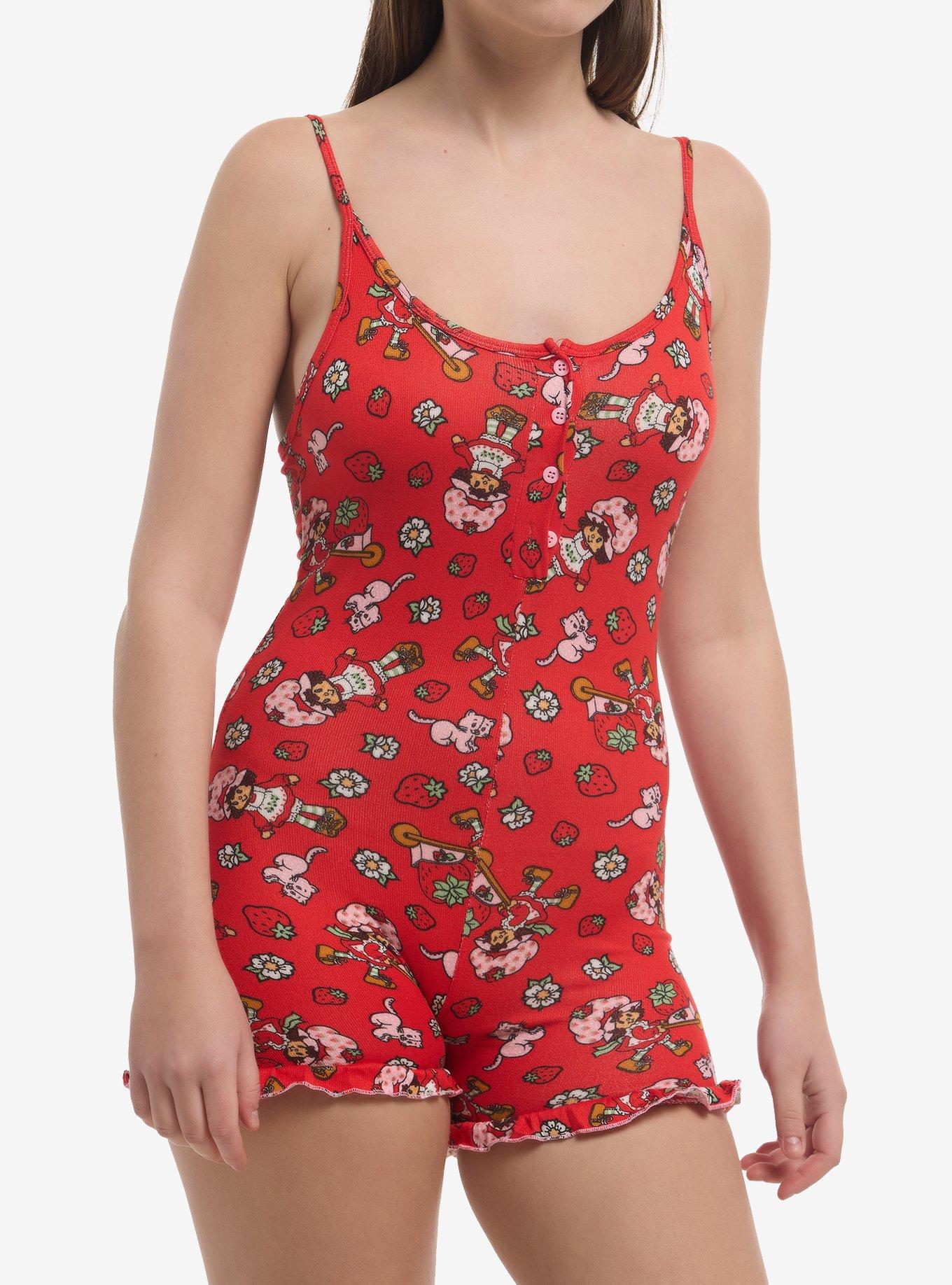 Strawberry Shortcake Cami Romper, , hi-res