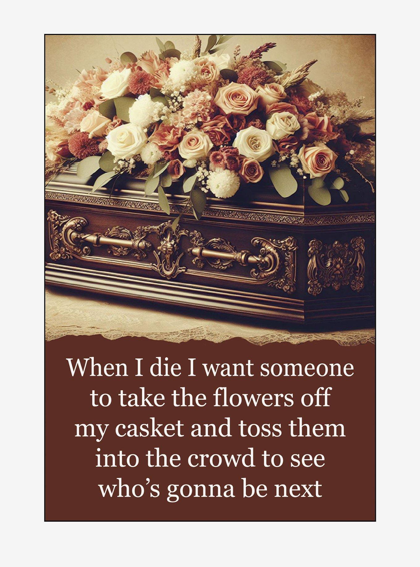 Casket Flower Toss Magnet, , hi-res