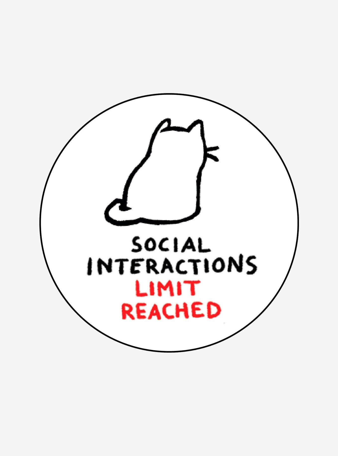 Cat Social Interactions Limit Magnet By Fox Shiver, , hi-res