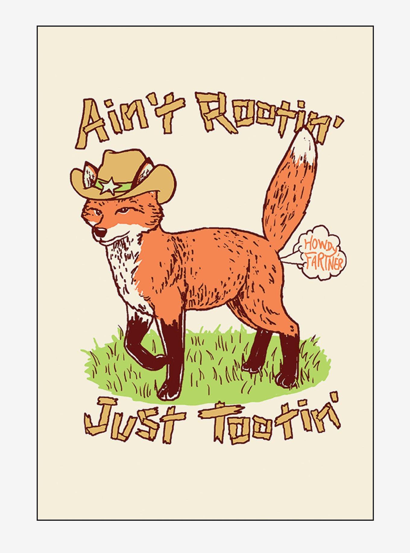 Fox Just Tootin' Magnet By Hillary White Rabbit, , hi-res