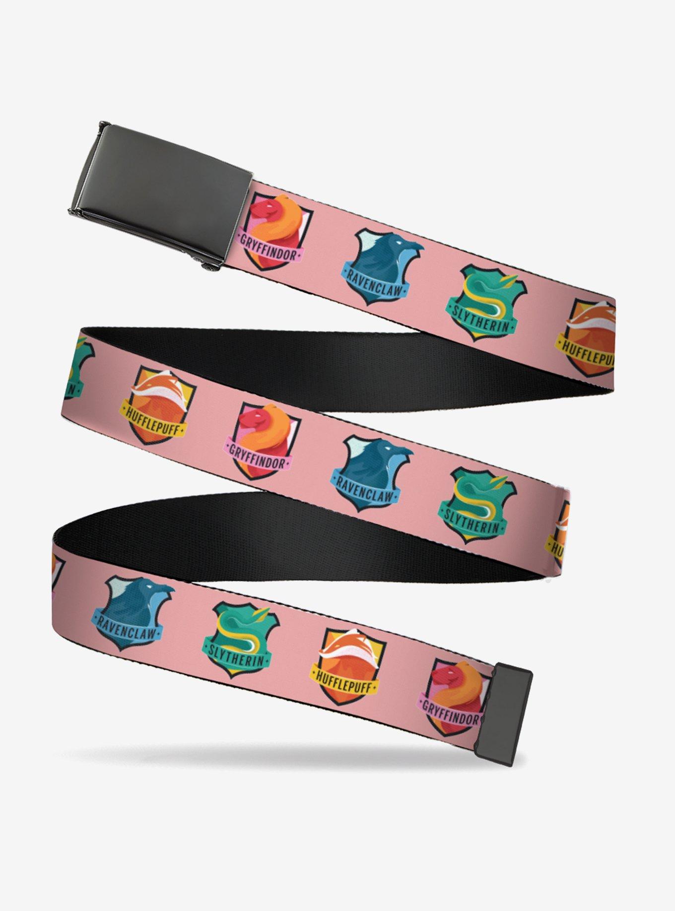 Harry Potter Team Spirit House Icons Pinks Clamp Buckle Belt, , hi-res