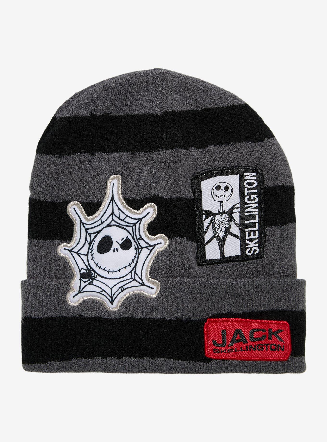 The Nightmare Before Christmas Jack Skellington Patches Beanie, , hi-res