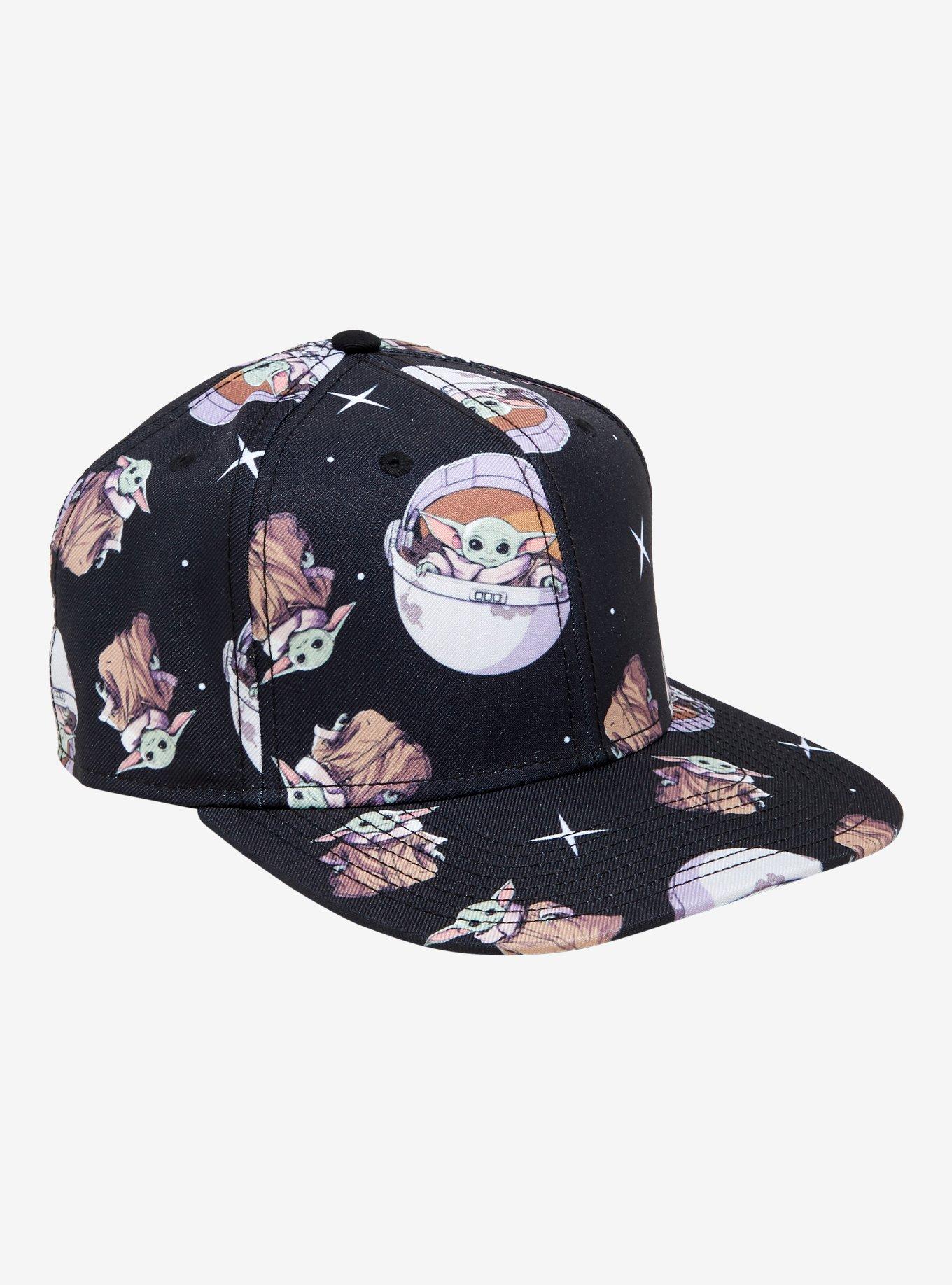 Star Wars The Mandalorian Grogu Print Snapback Hat | Hot Topic