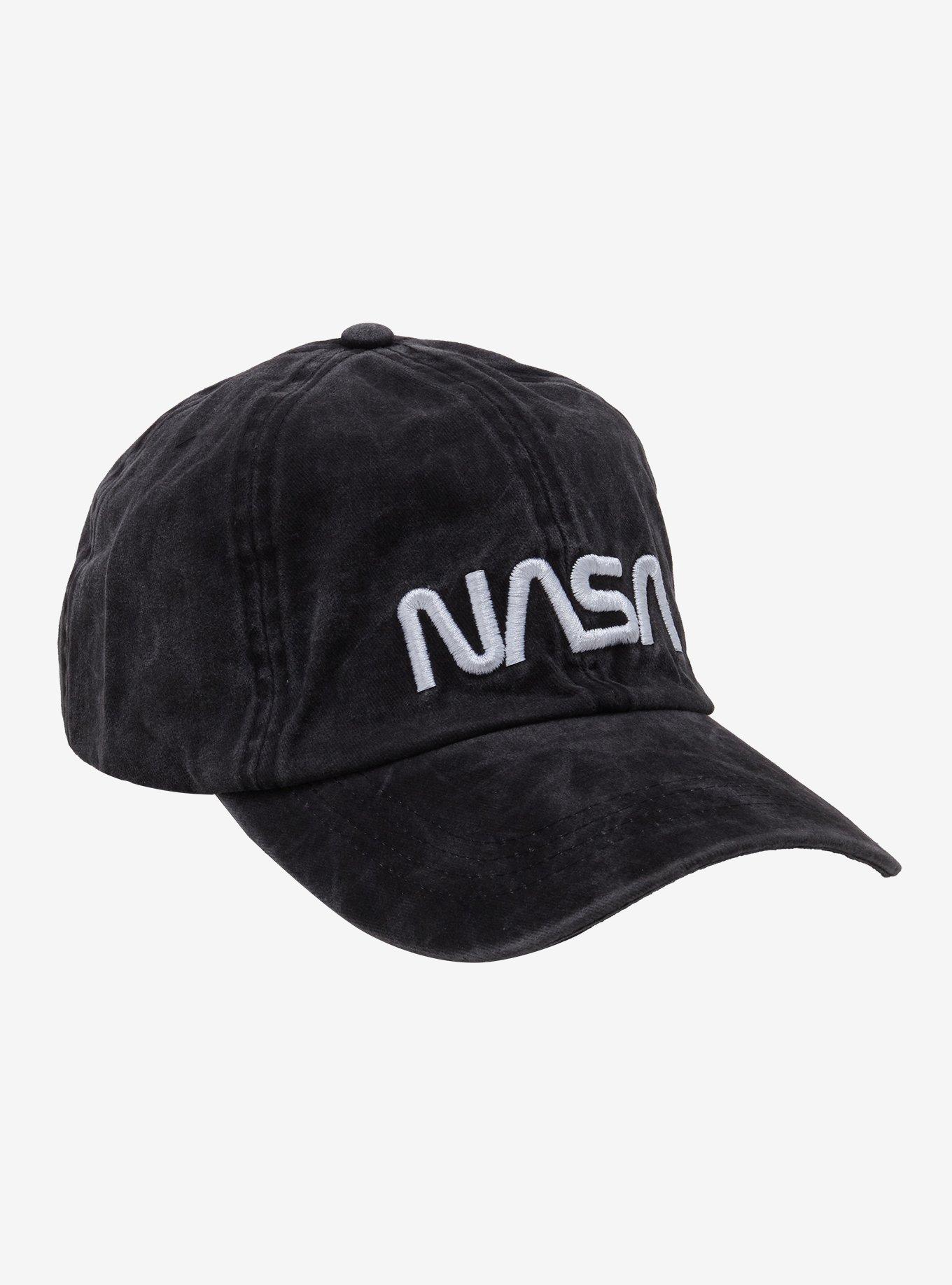 Nasa Logo Denim Dad Cap, , hi-res