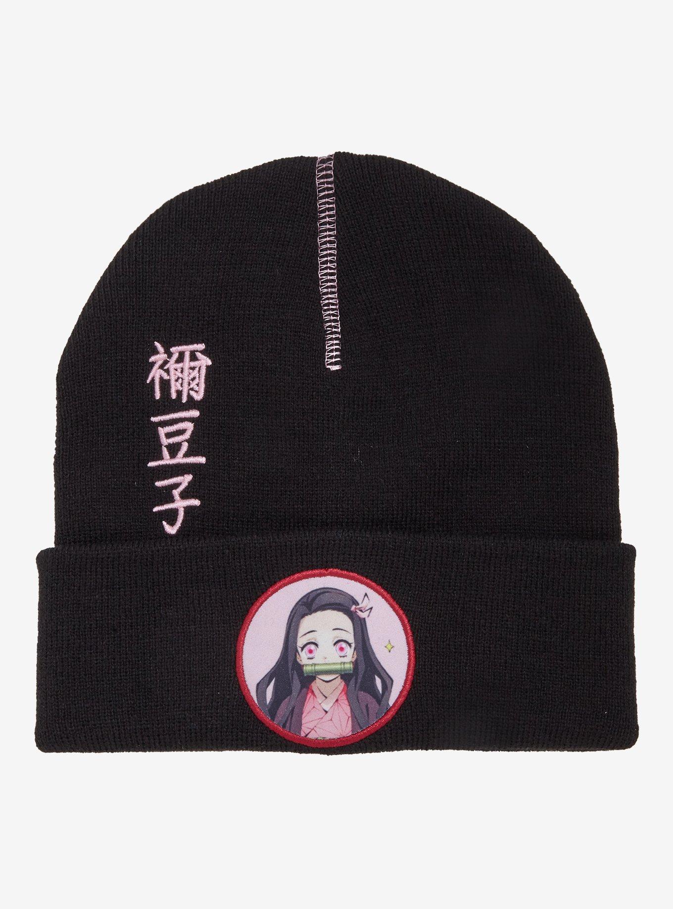 Demon Slayer: Kimetsu No Yaiba Nezuko Contrast Stitch Beanie, , hi-res