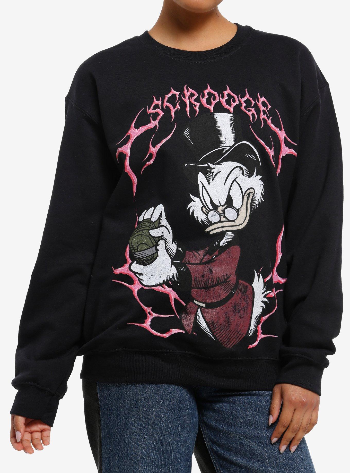 Disney Scrooge McDuck Metal Crewneck Sweater