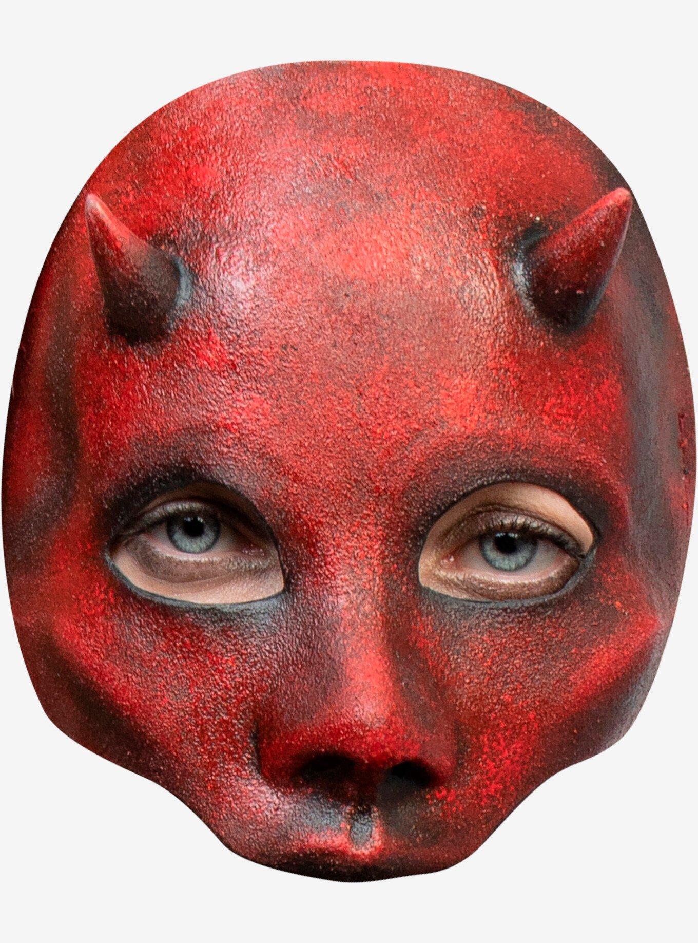 Demon Girl Mask Big Half Latex Mask, , hi-res