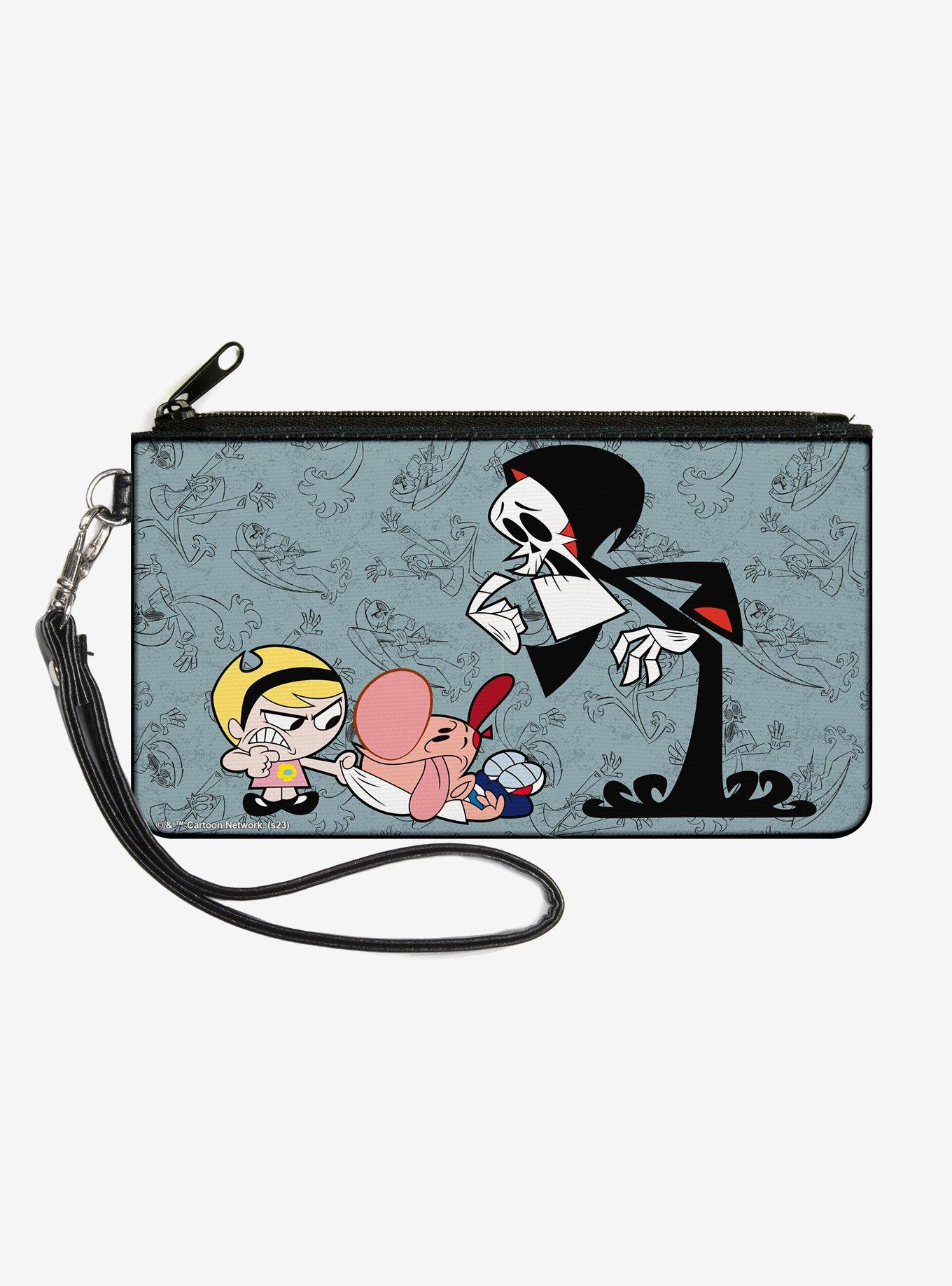 The Grim Adventures of Billy Mandy Group Pose and Grim Zip Clutch Wallet, , hi-res
