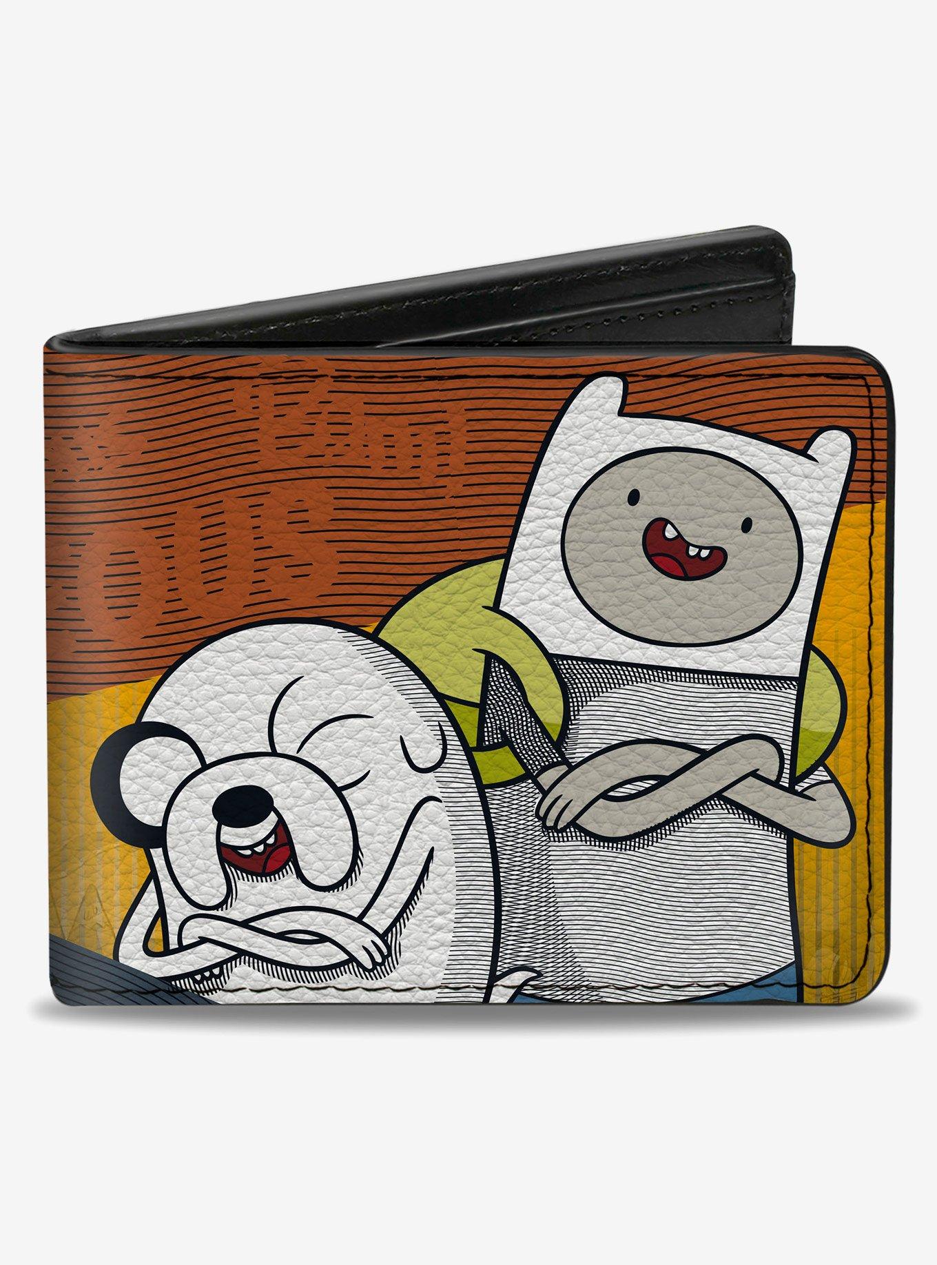 Adventure Time Jake and Finn DUDES Righteous Pose Bifold Wallet, , hi-res