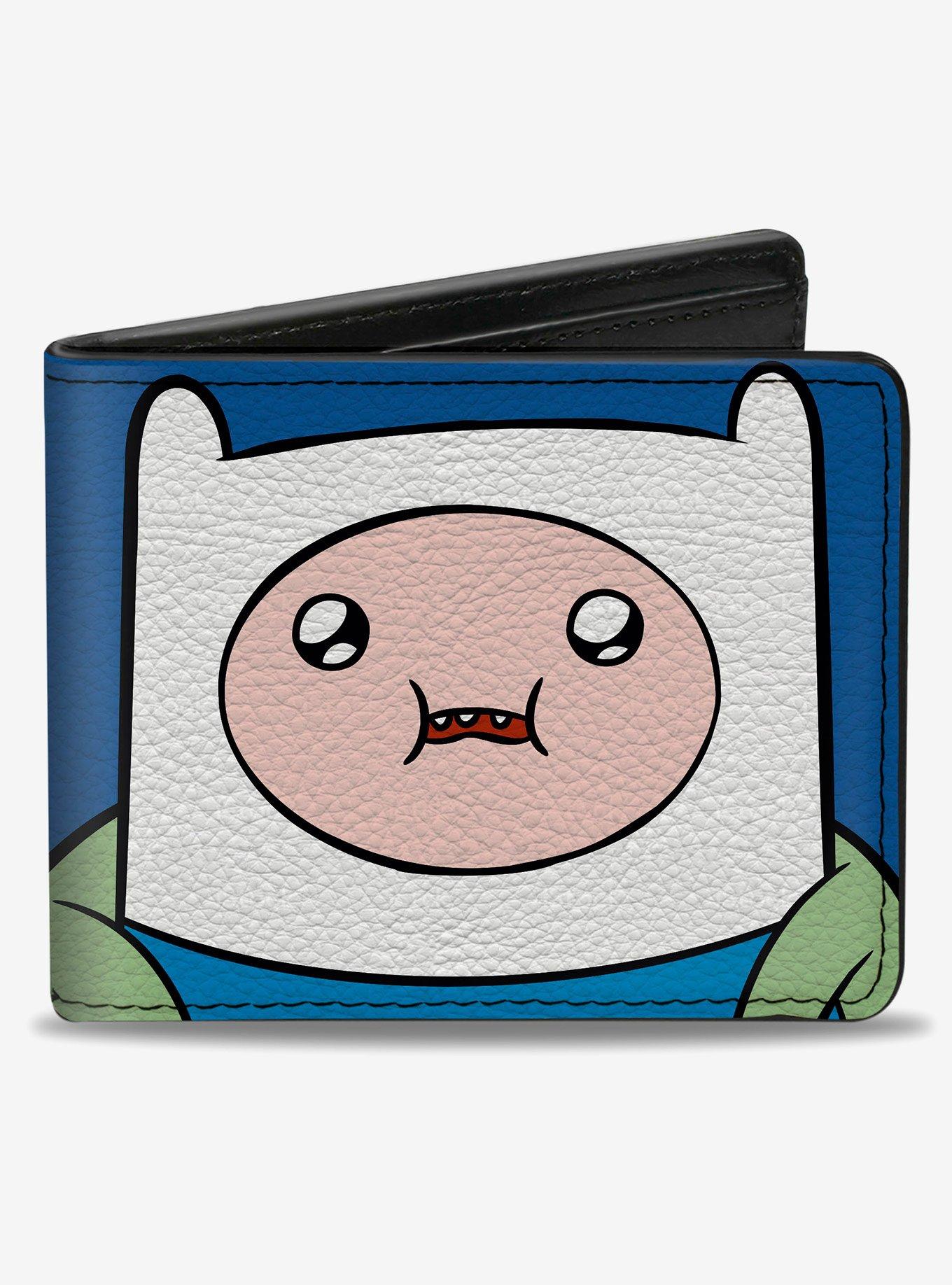 Adventure Time Jake and Finn Face Close Up Bifold Wallet, , hi-res