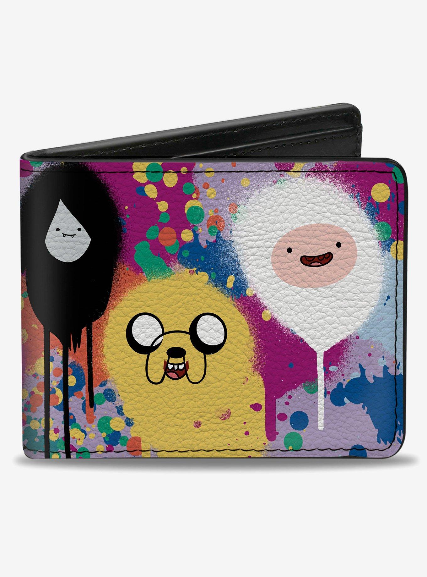 Adventure Time Characters Spray Paint Expressions Bifold Wallet, , hi-res