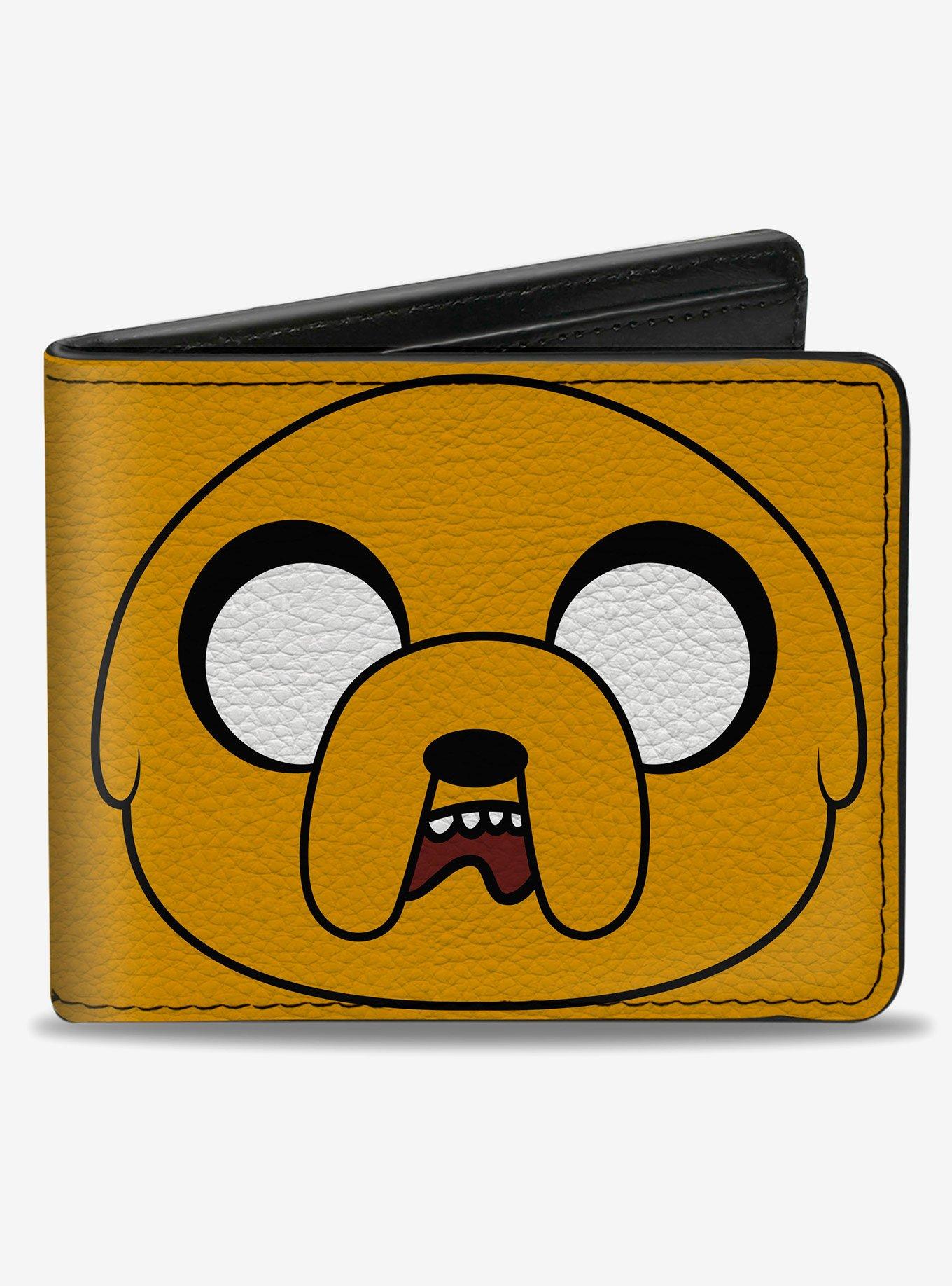 Adventure Time Title Logo and Jake Face Bifold Wallet, , hi-res