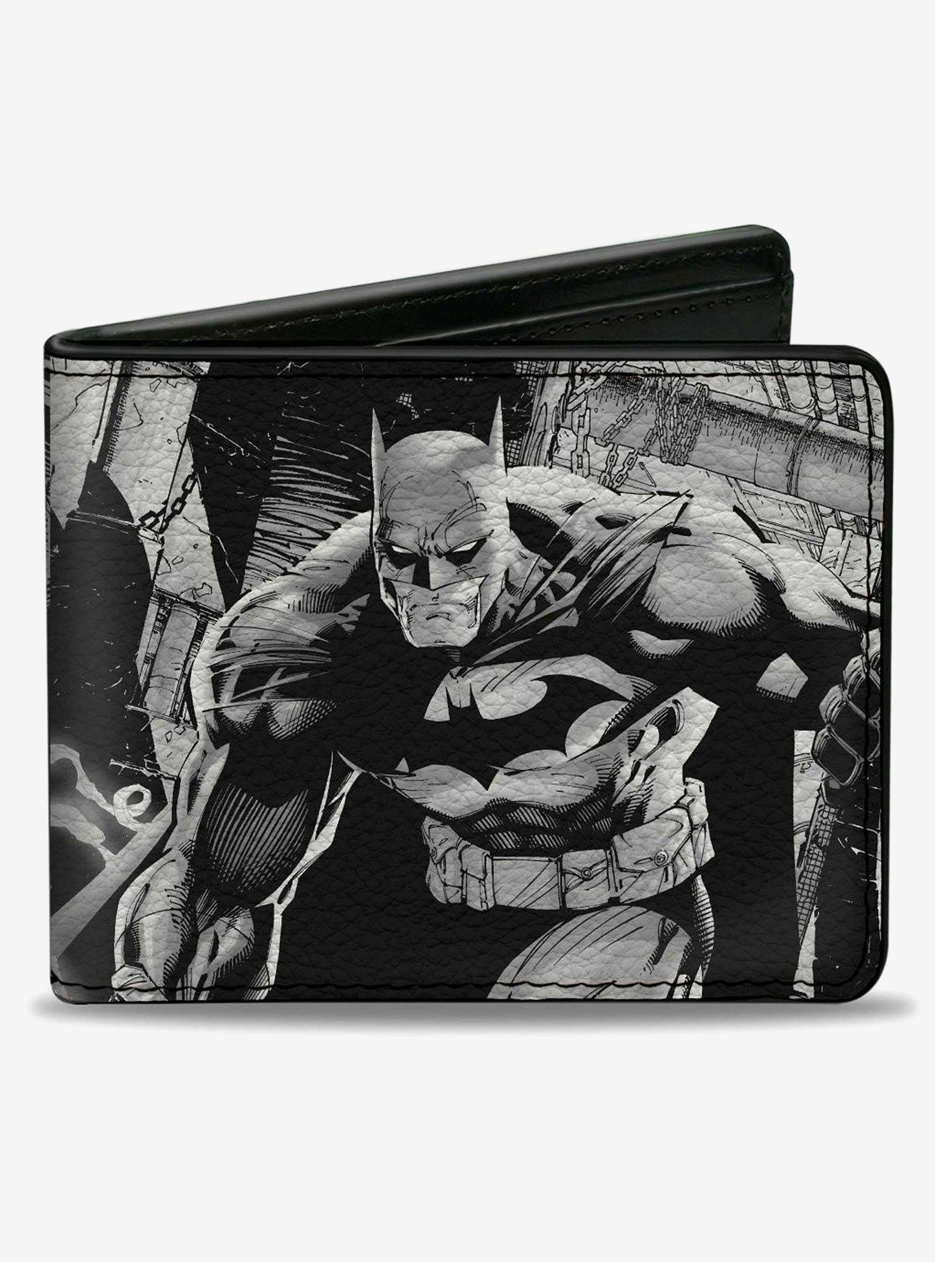 DC Comics Batman Jim Lee Hush Chain and Grappling Hook Pencils Bifold Wallet, , hi-res
