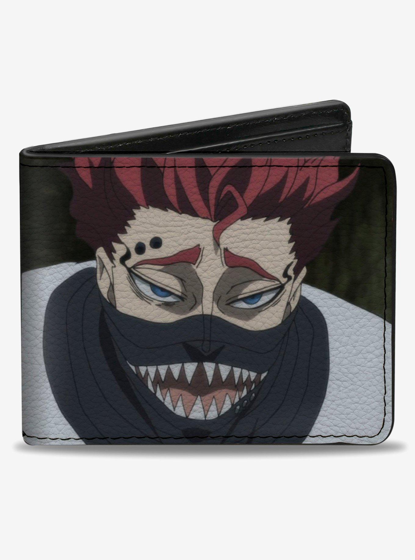 Black Clover Zora and Asta Faces and Title Logo Bifold Wallet, , hi-res