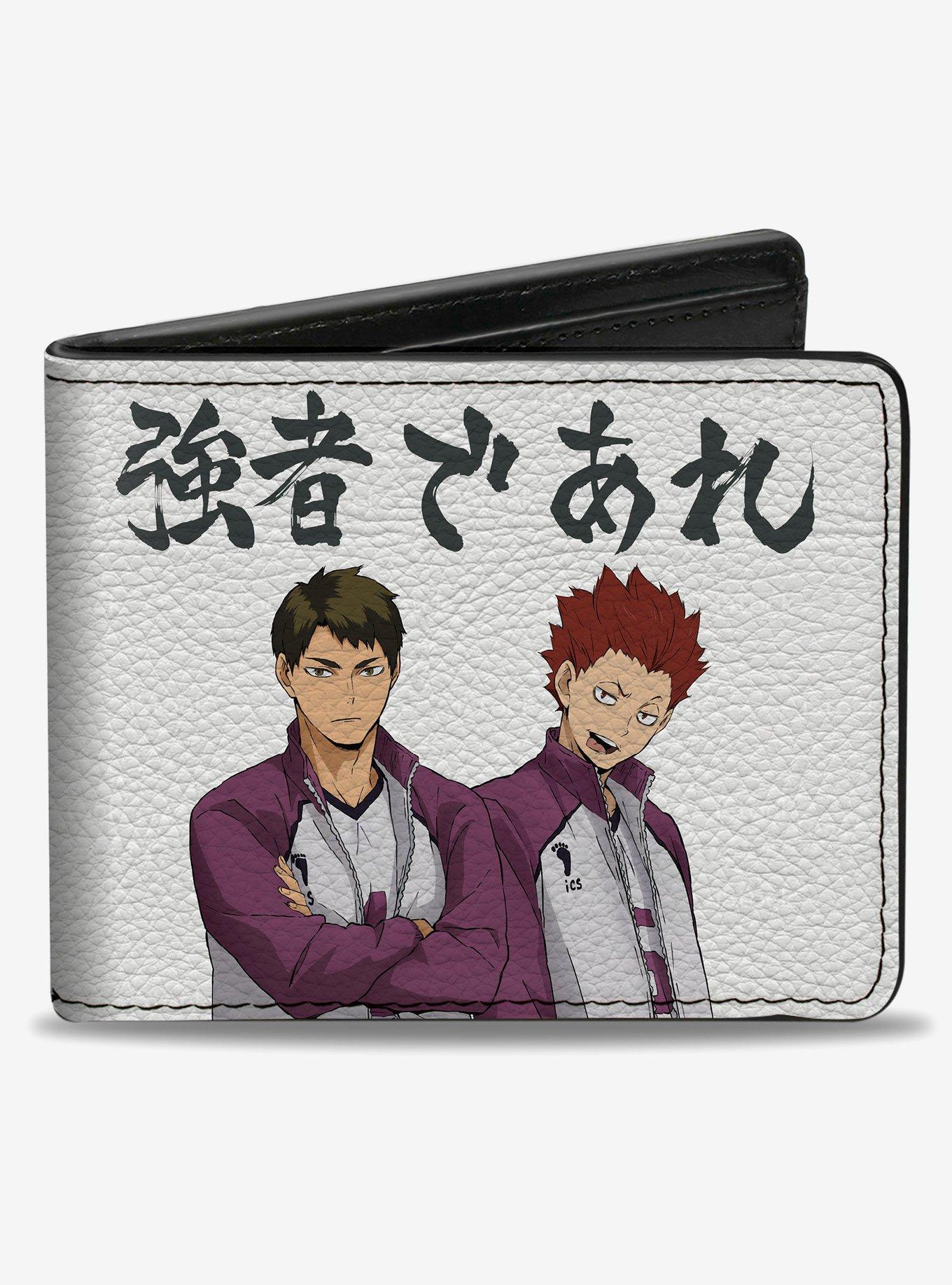 Haikyu!! Shiratorizawa Academy Tendo Ushjima Strong Man Pose Bifold Wallet, , hi-res