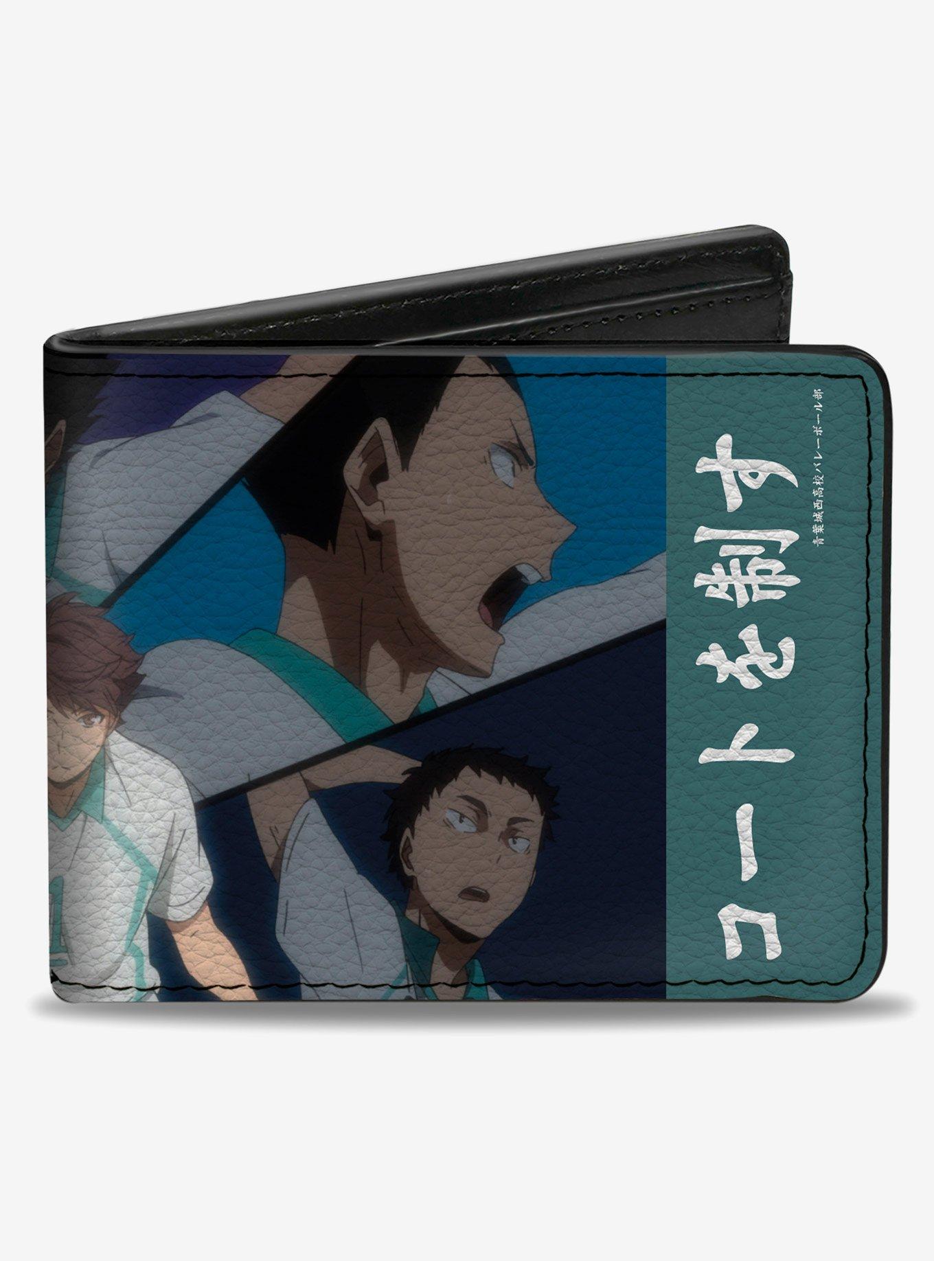 Haikyu!! Aoba Johsai High Control the Court Action Poses Bifold Wallet, , hi-res
