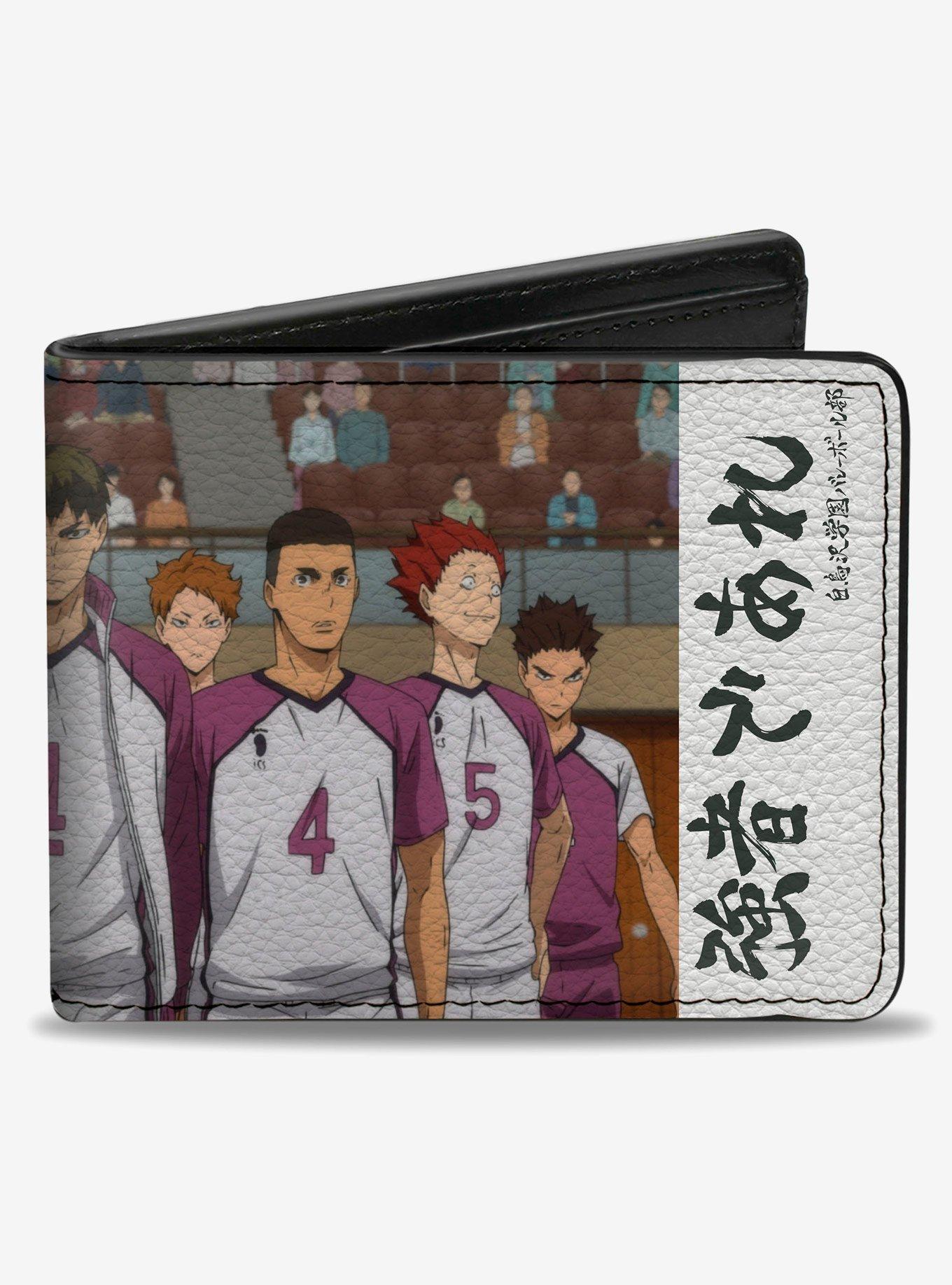 Haikyu!! Shiratorizawa Academy Team Strong Man Group Pose Bifold Wallet, , hi-res