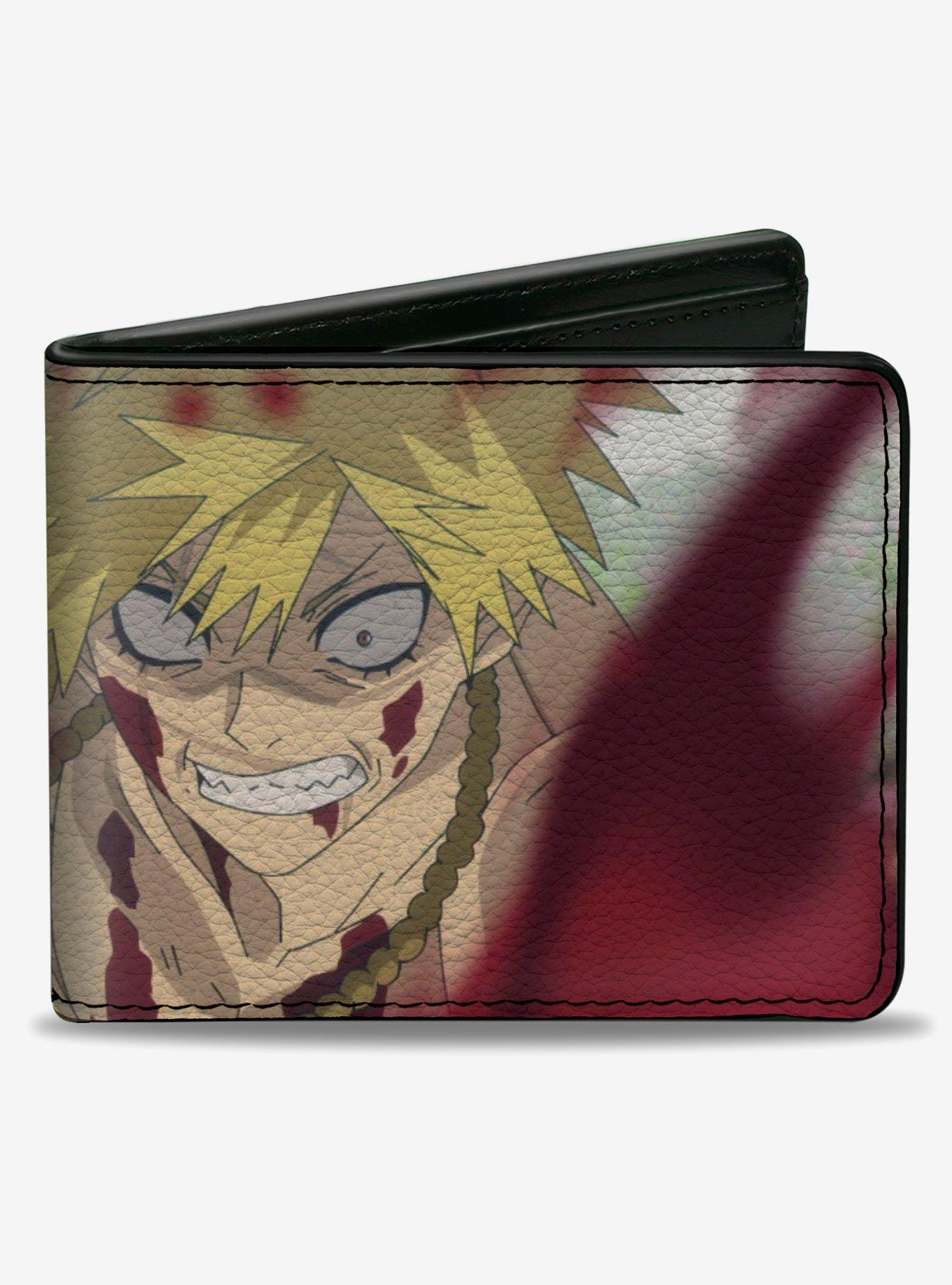 Hell's Paradise Aza Chobei Fighting Pose and Title Logo Bifold Wallet, , hi-res