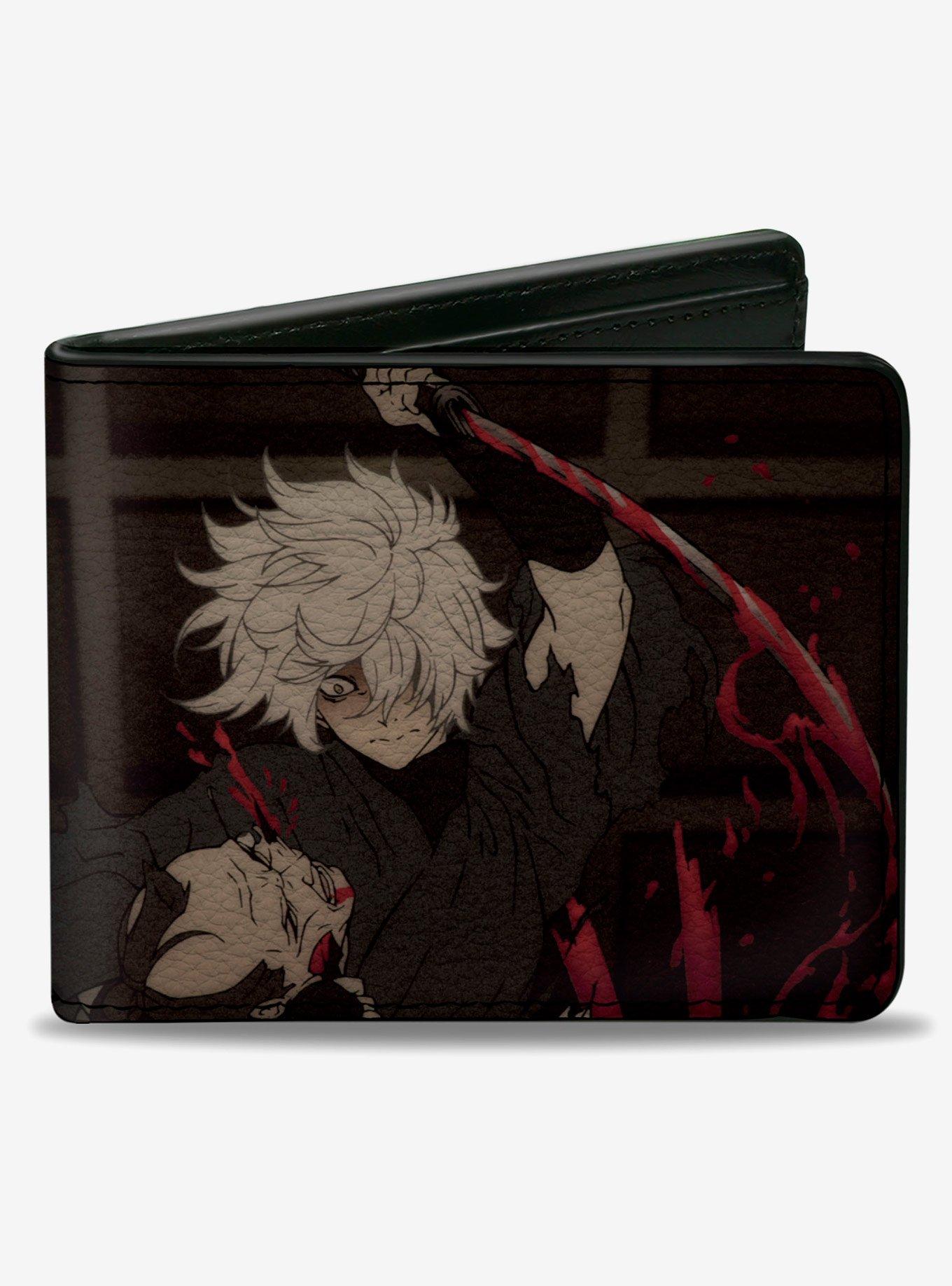 Hell's Paradise Gabimaru with Sword Scene and Title Logo  Bifold Wallet, , hi-res