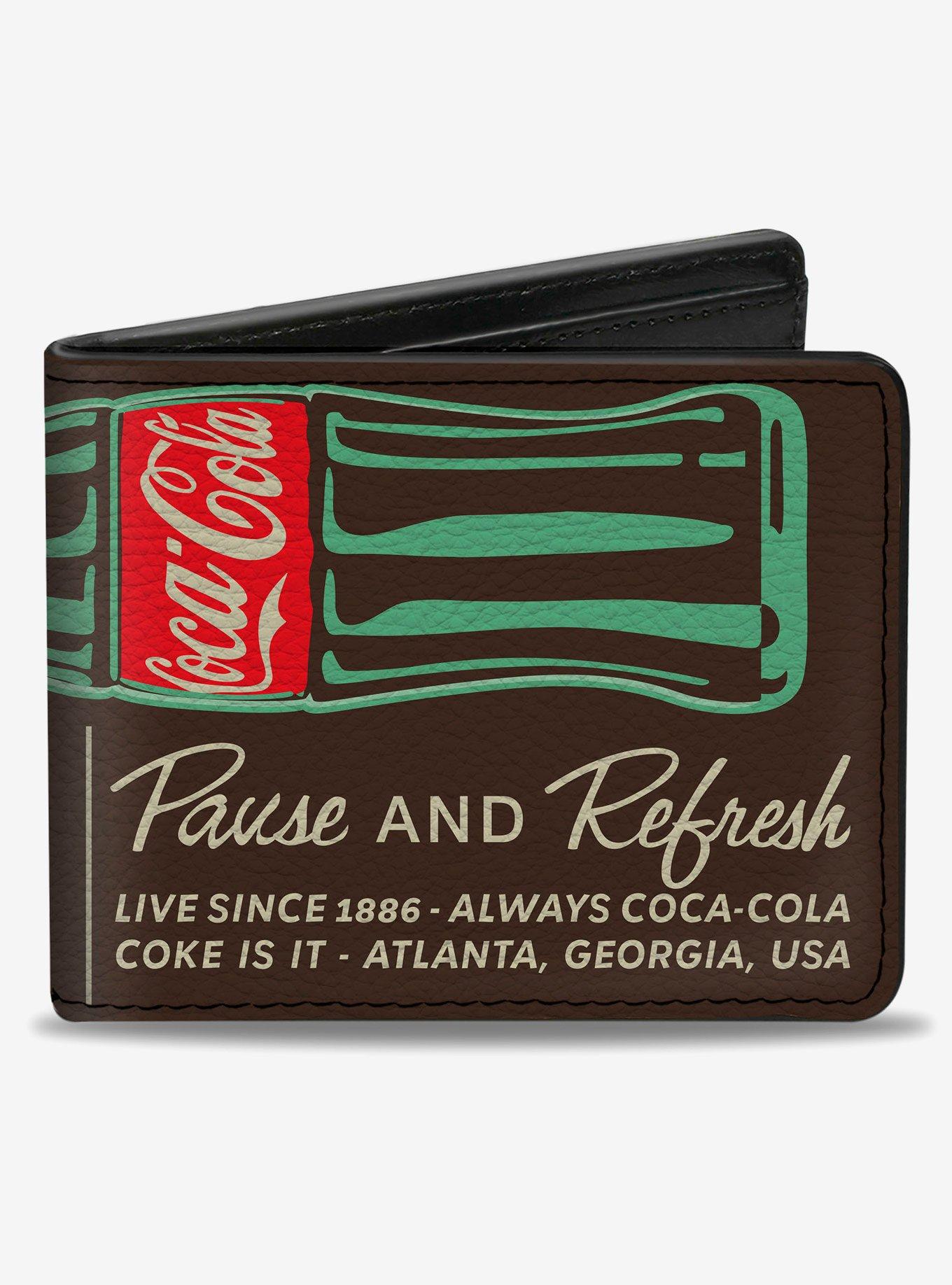 Coca-Cola Drink Coca Cola Pause and Refresh Bottle Bifold Wallet, , hi-res