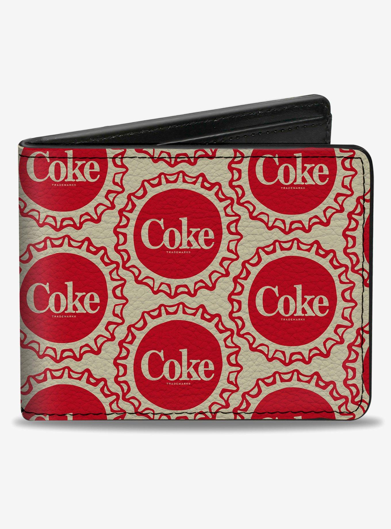 Coca-Cola Coke Bottle Caps Collage Bifold Wallet, , hi-res