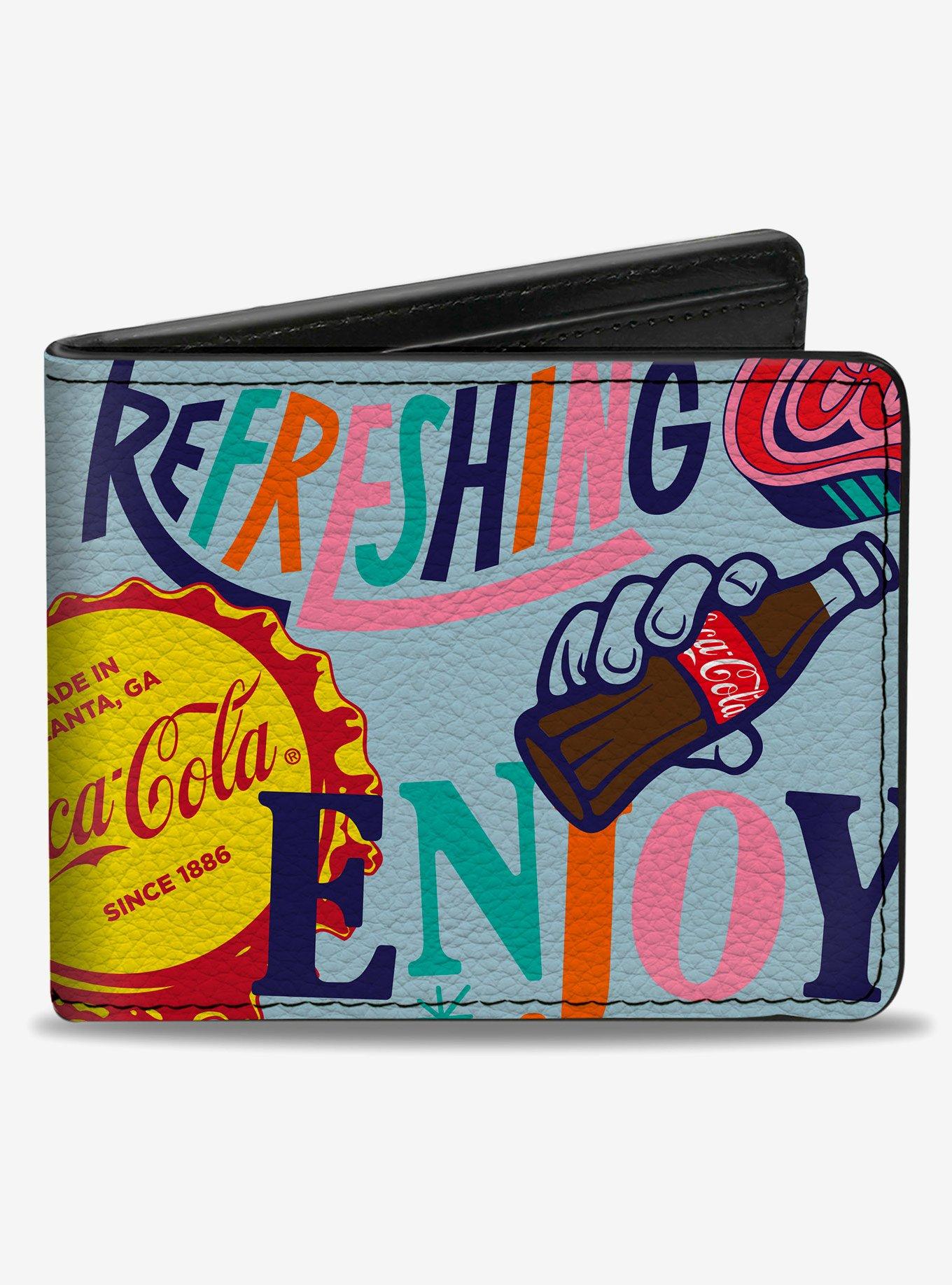 Coca-Cola Delicious Refreshing Bottle Caps Bifold Wallet, , hi-res
