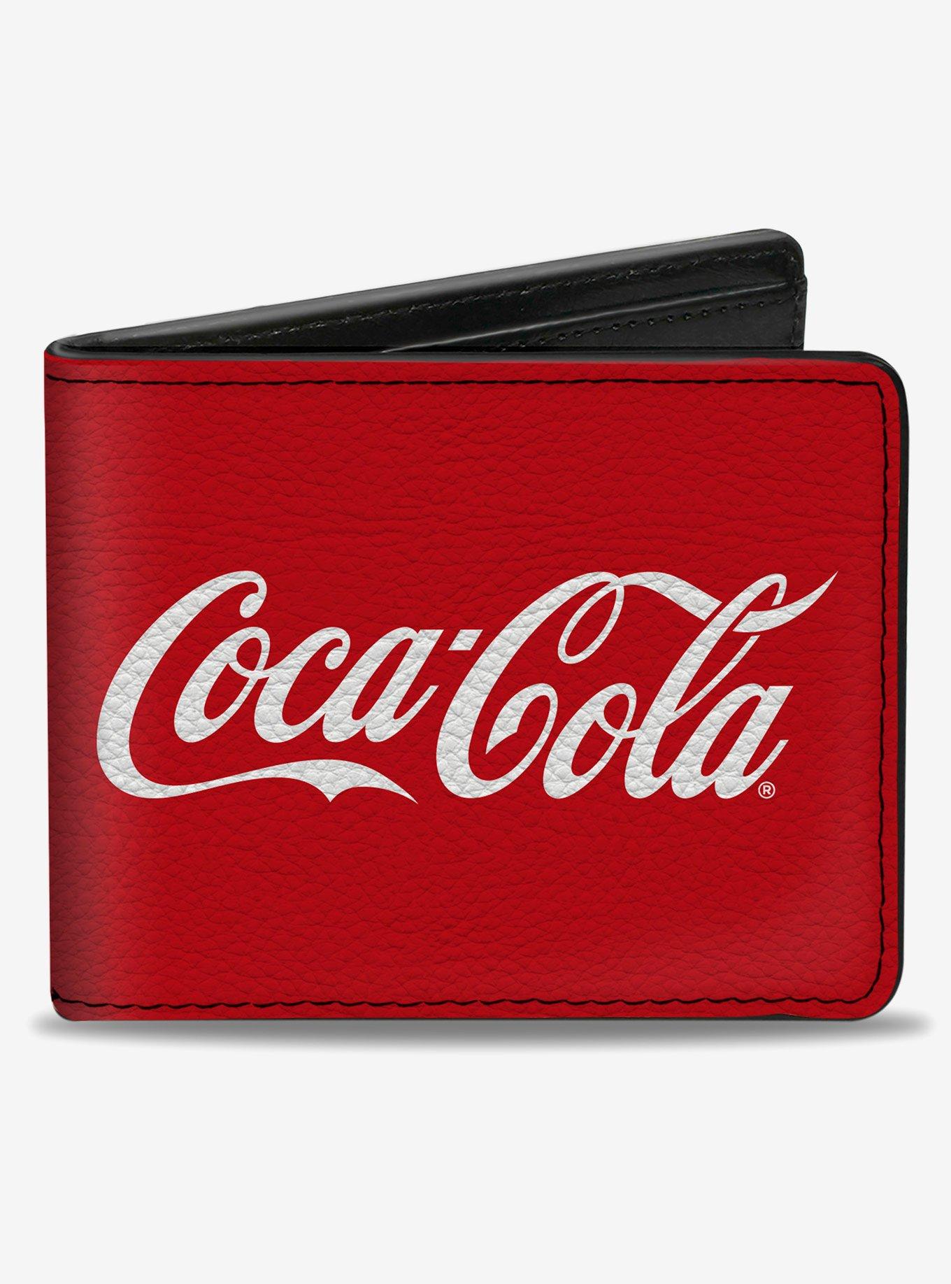 Coca-Cola Coca Cola Coke Script Logo Repeat Bifold Wallet, , hi-res
