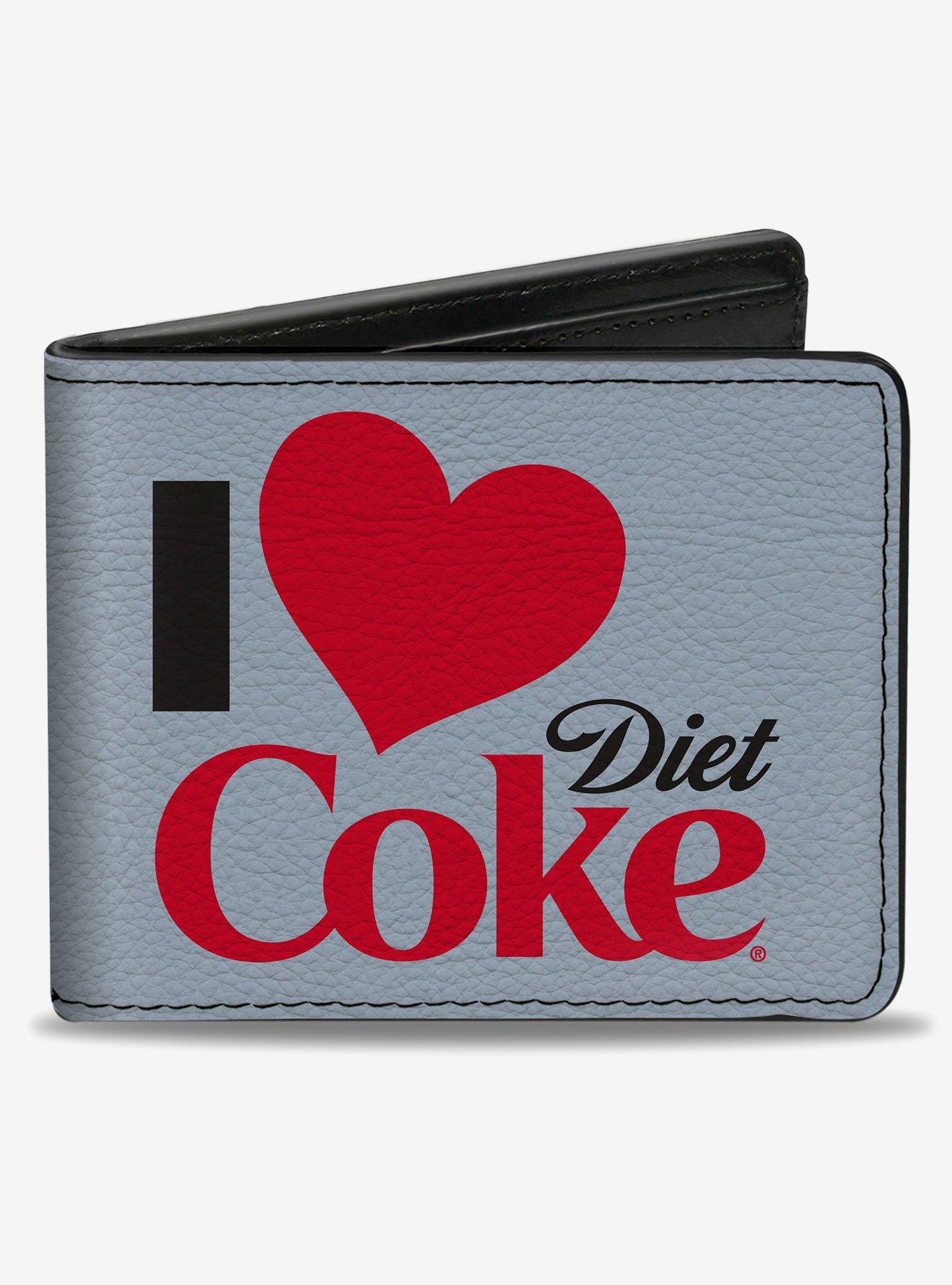 Coca-Cola I Heart Diet Coke Text Bifold Wallet, , hi-res